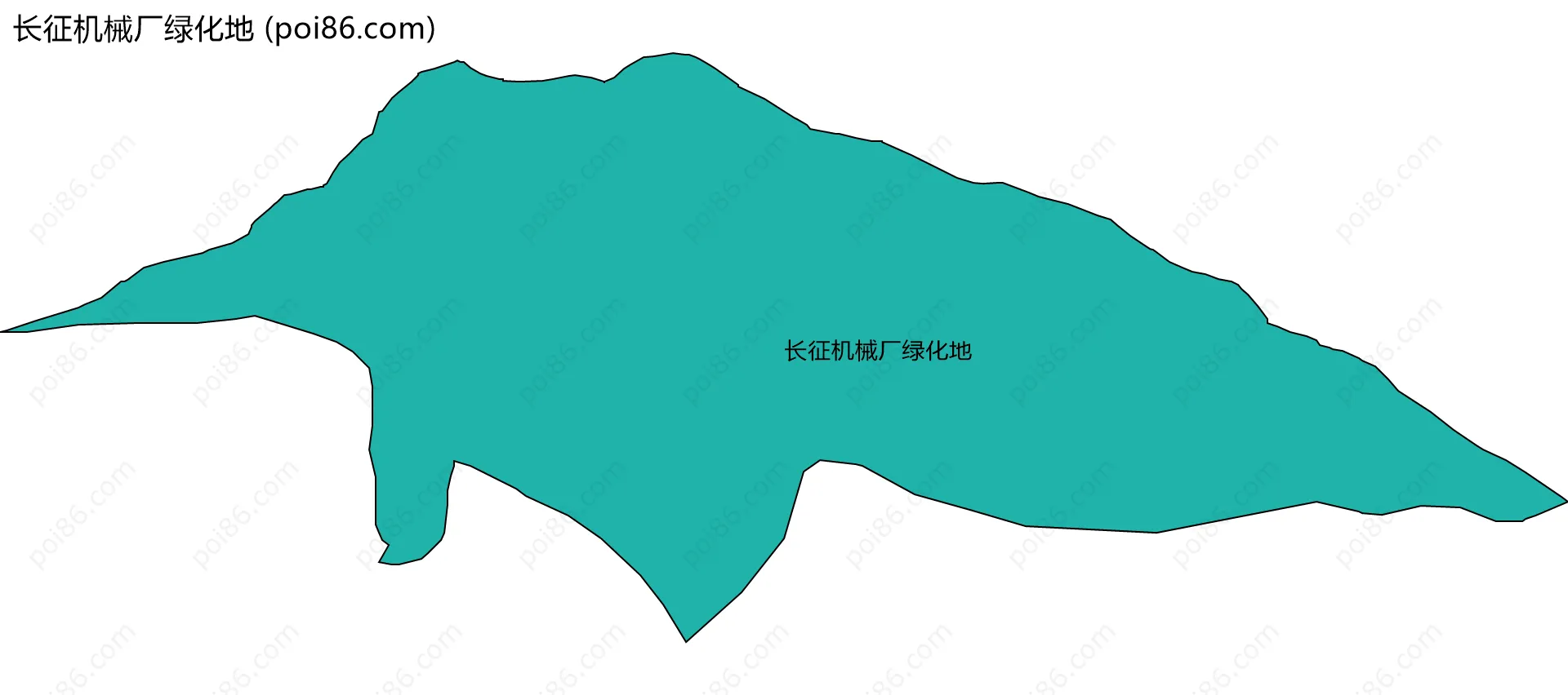 长征机械厂绿化地边界地图