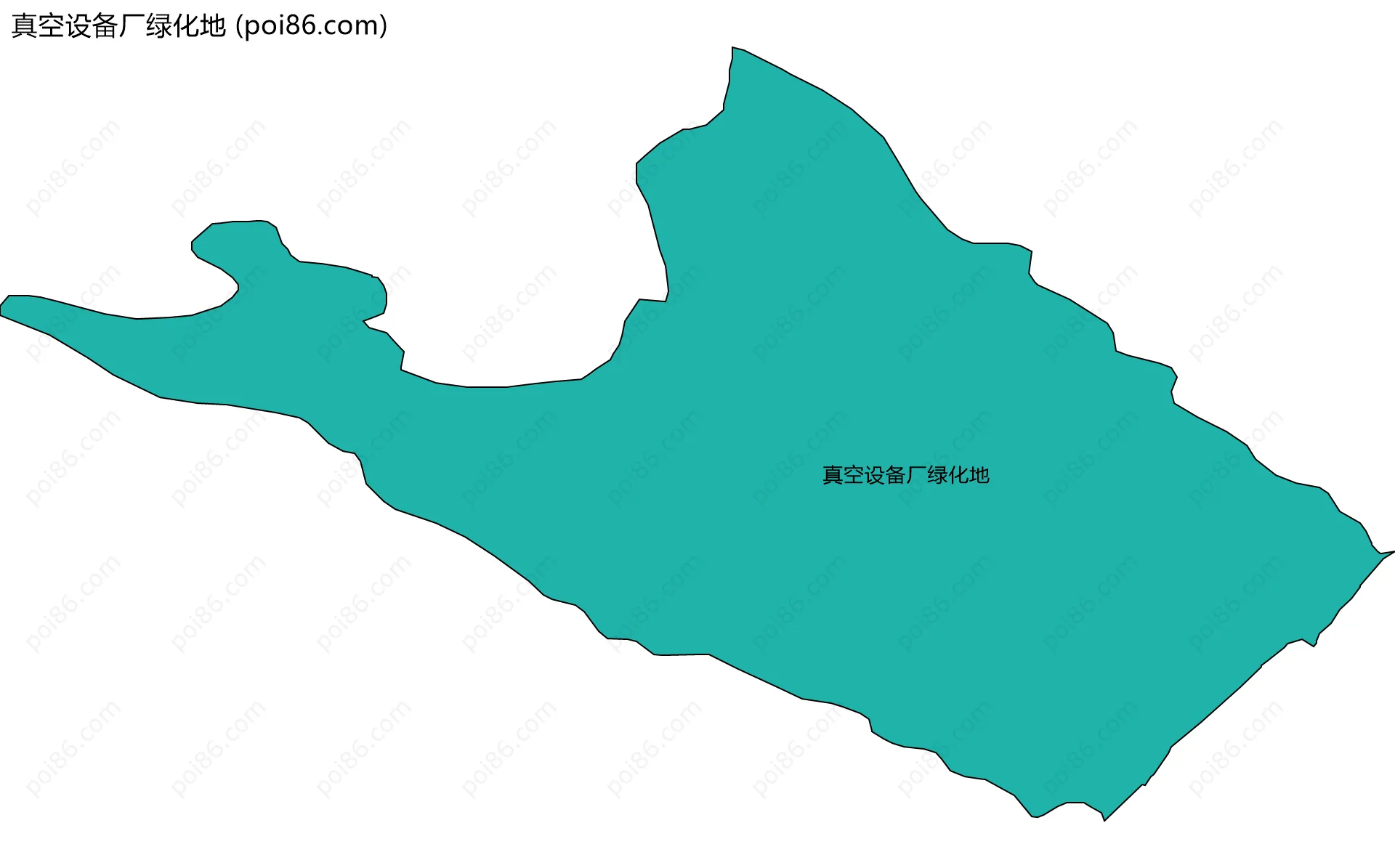 真空设备厂绿化地边界地图