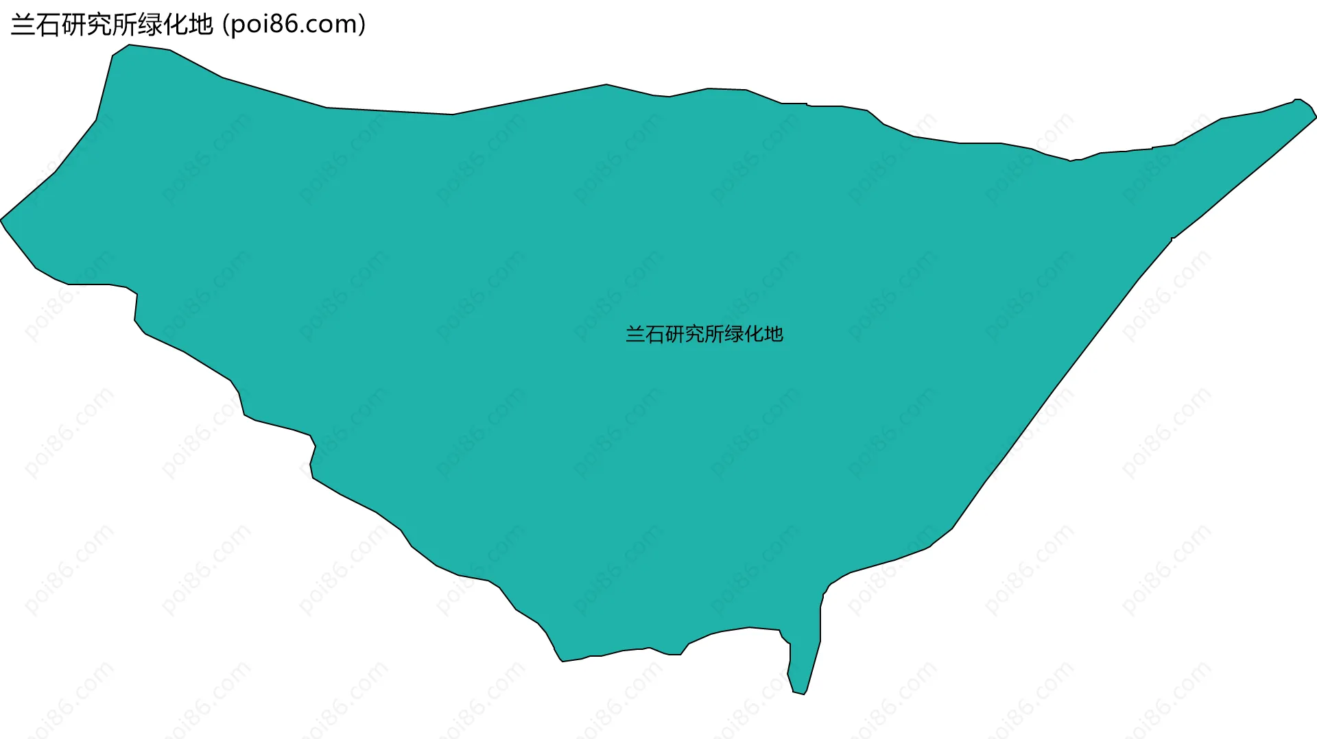 兰石研究所绿化地边界地图