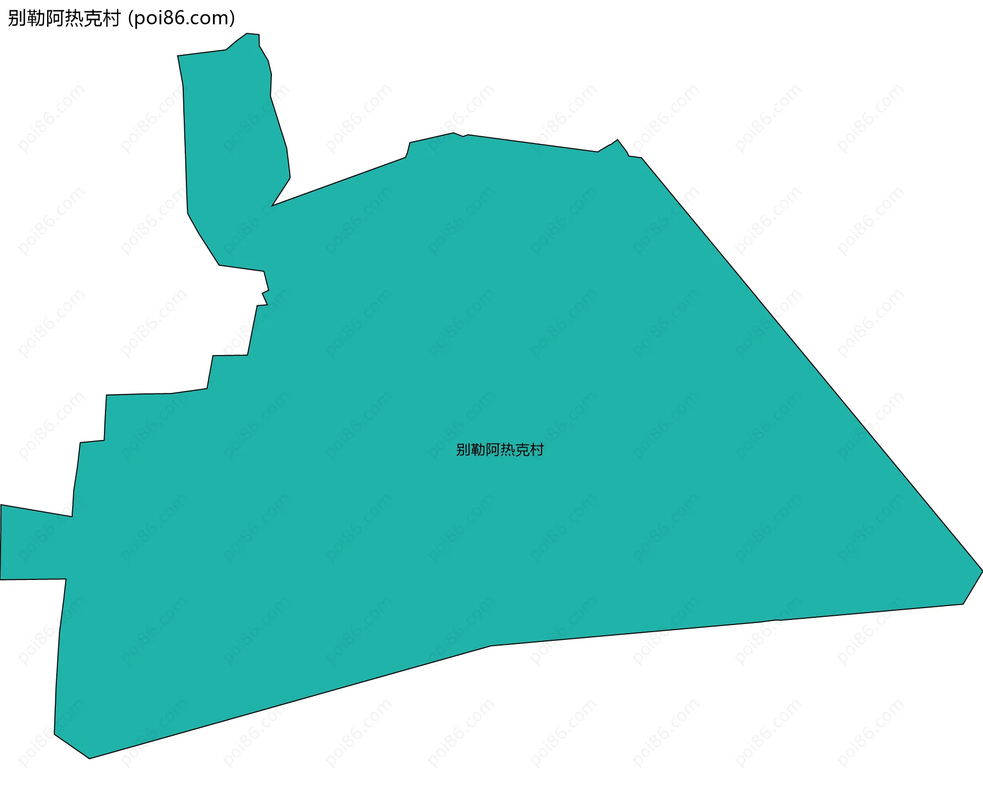 别勒阿热克村边界地图