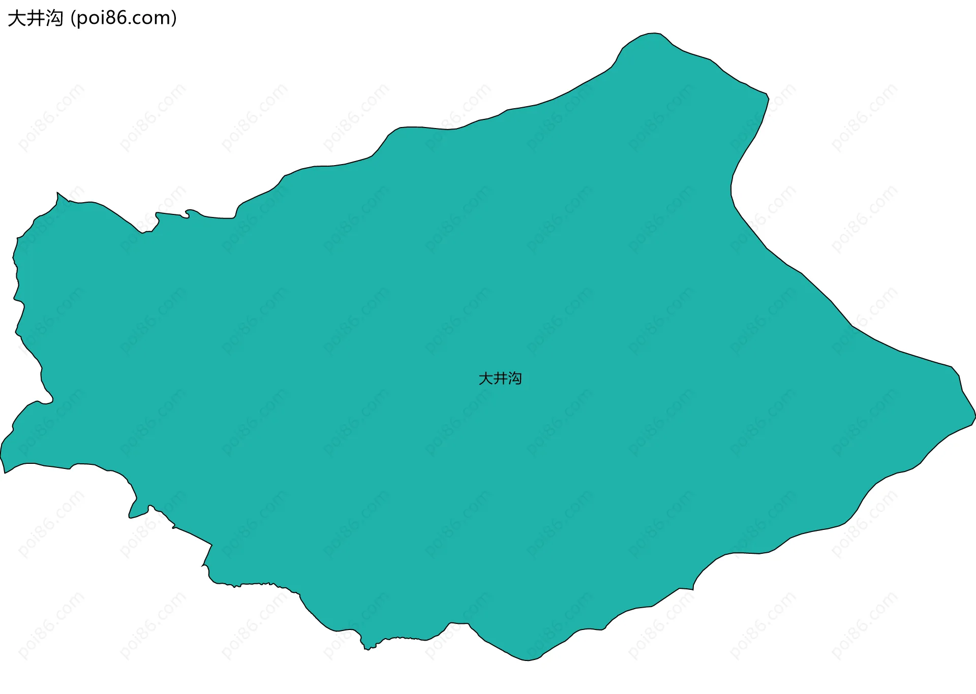 大井沟边界地图