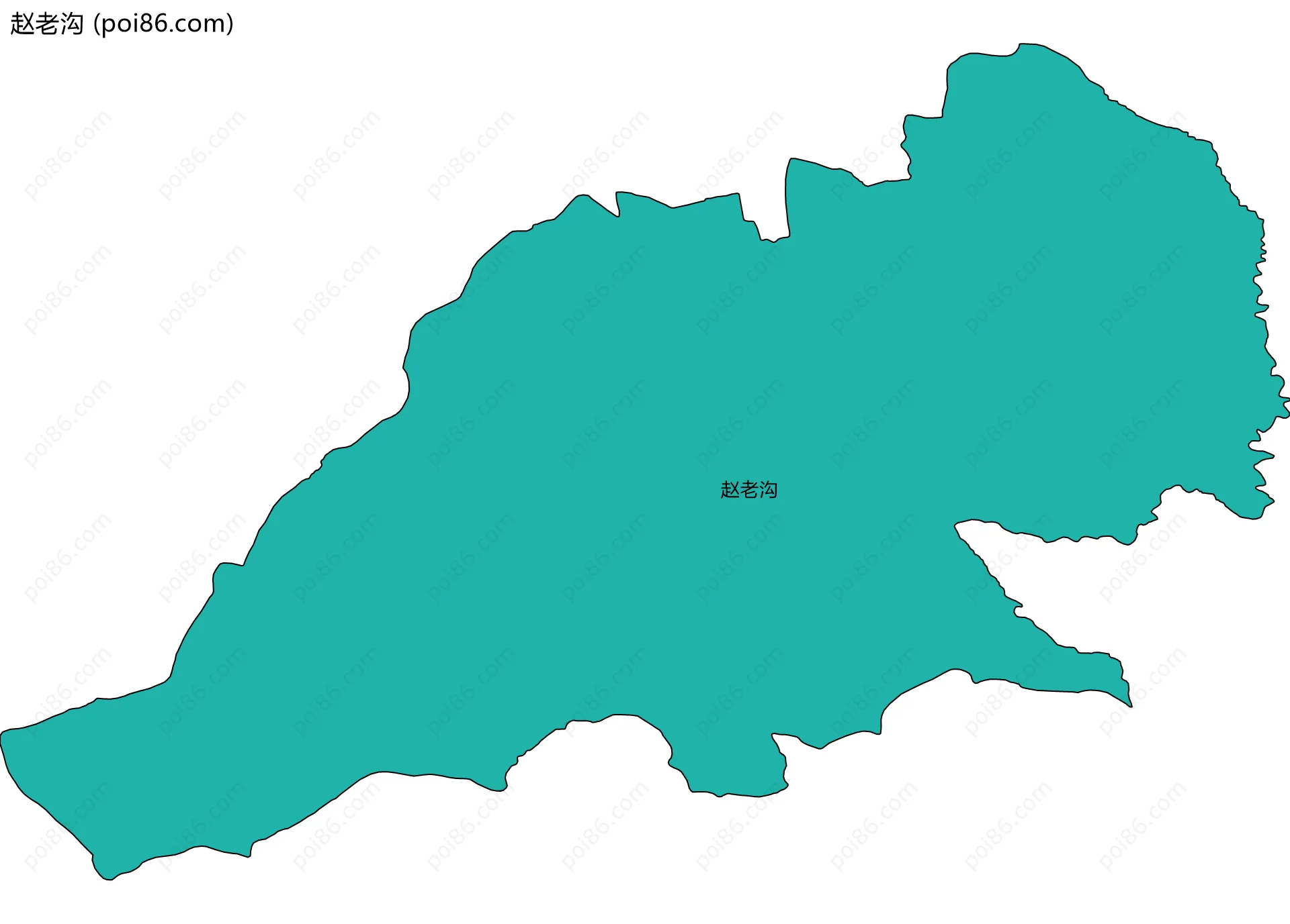 赵老沟边界地图