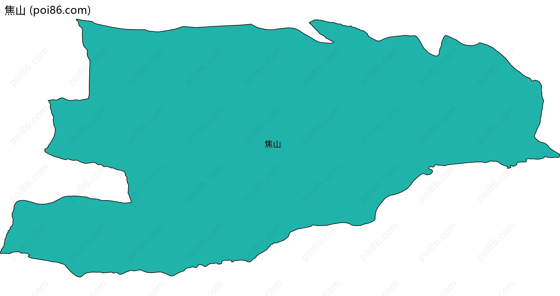 焦山边界地图