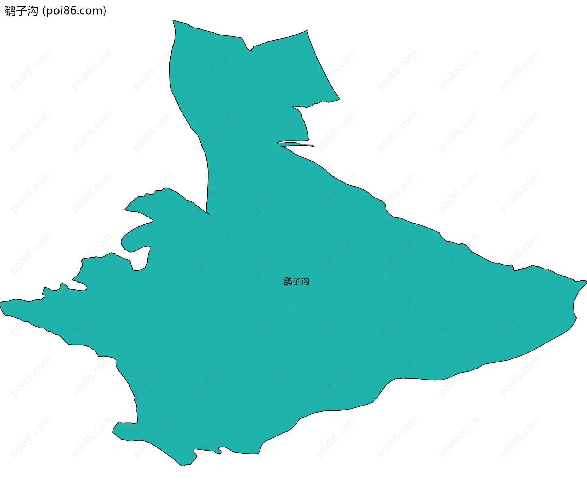 鹞子沟边界地图