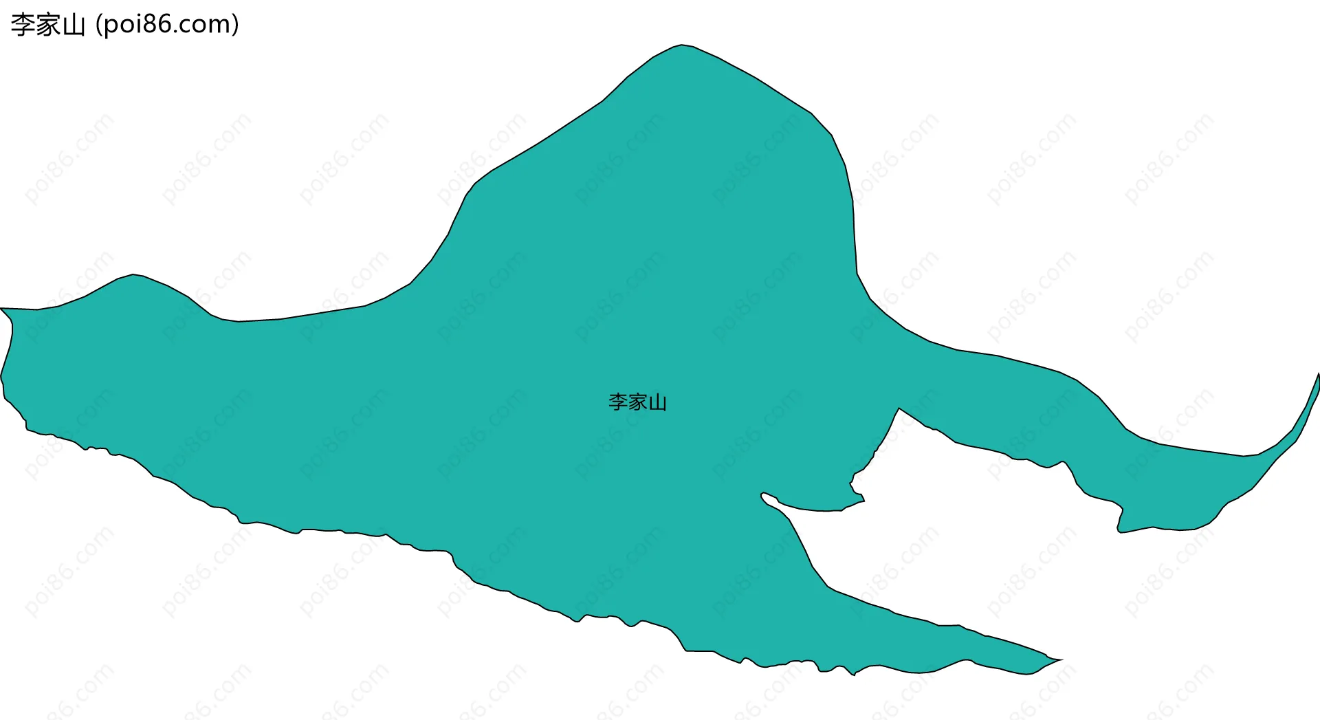 李家山边界地图