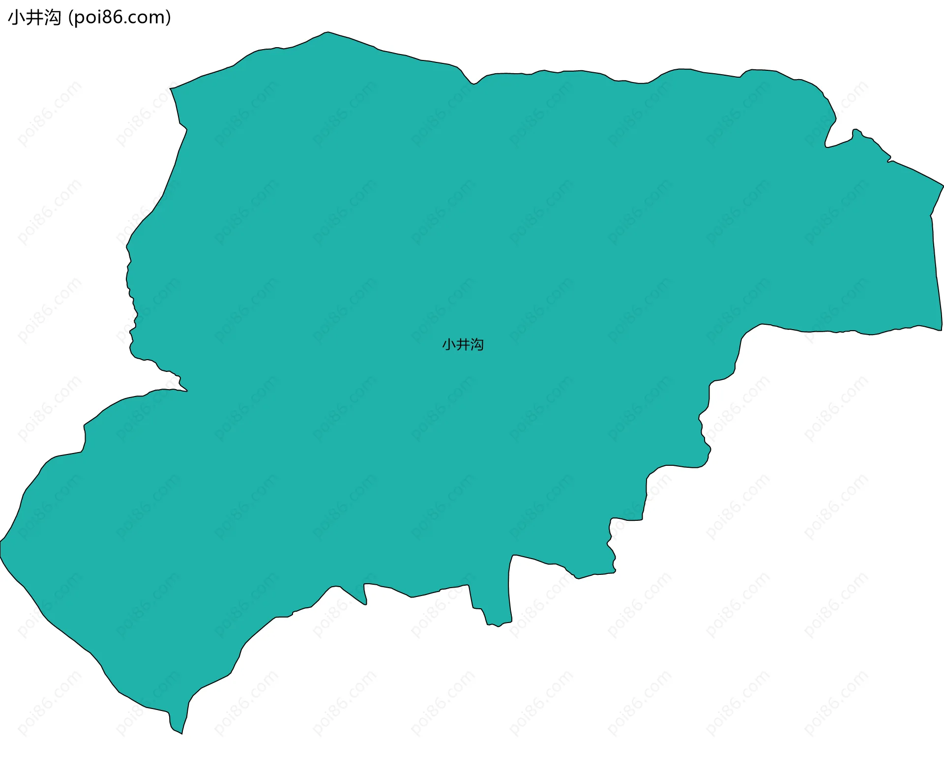 小井沟边界地图