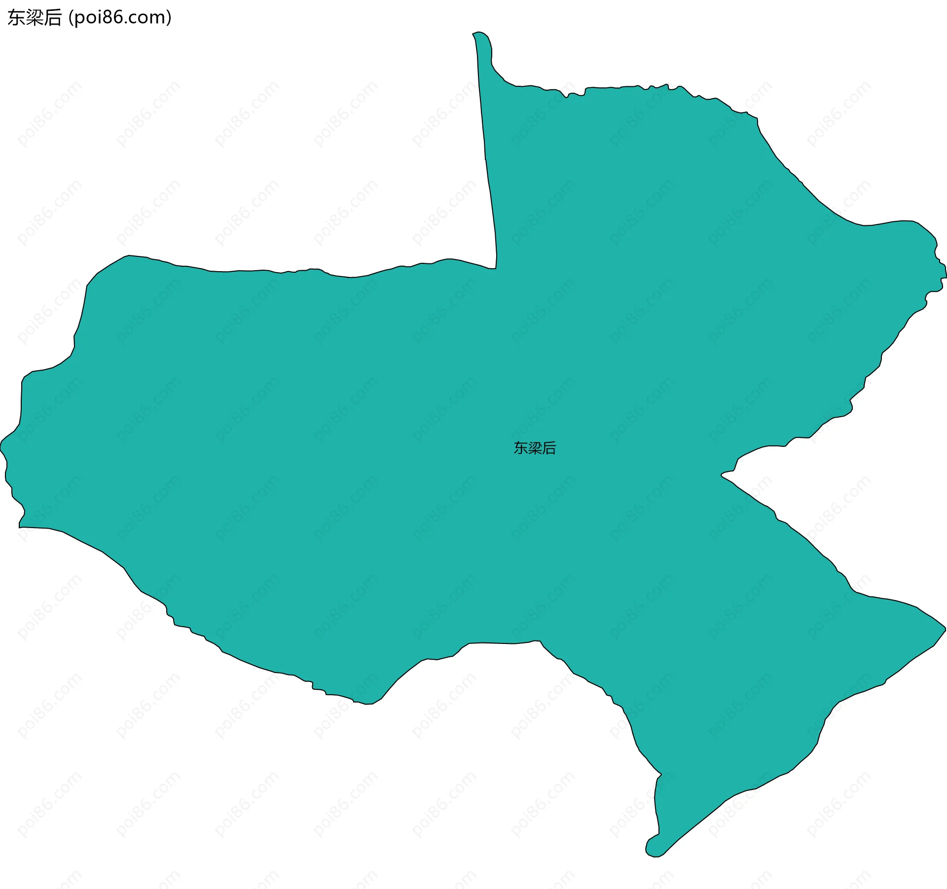 东梁后边界地图