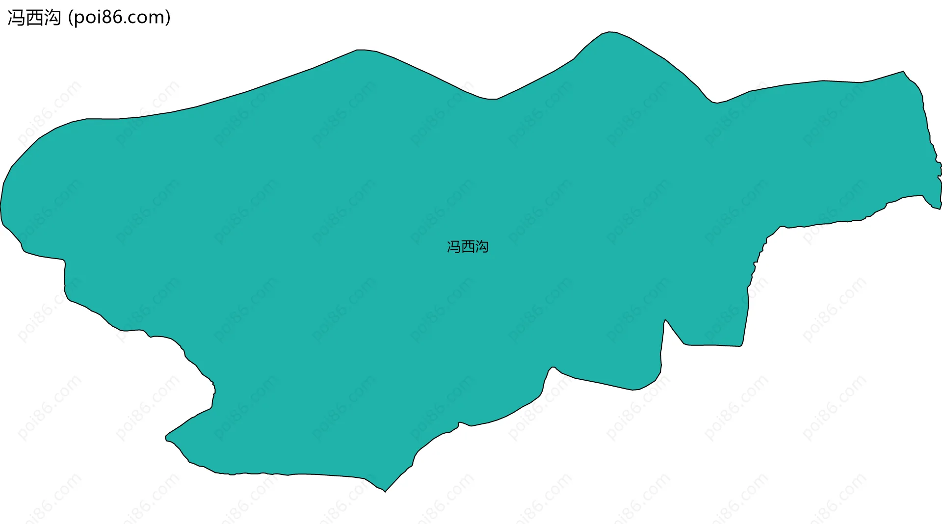 冯西沟边界地图