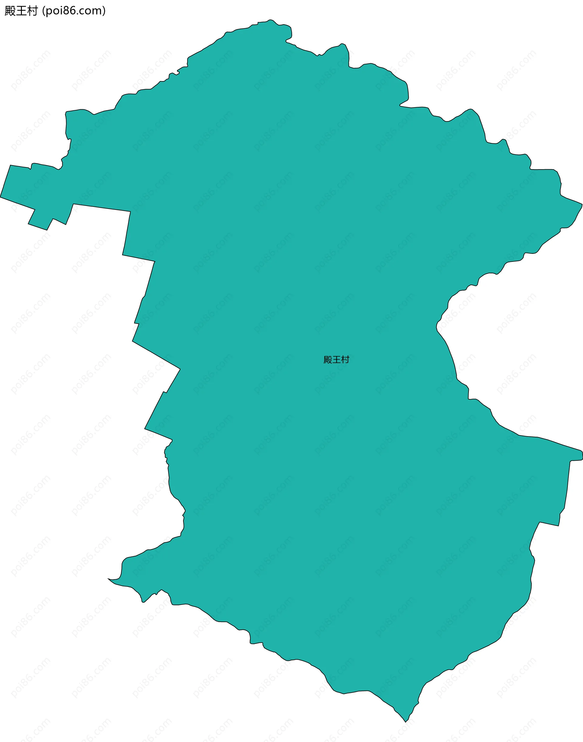 殿王村边界地图