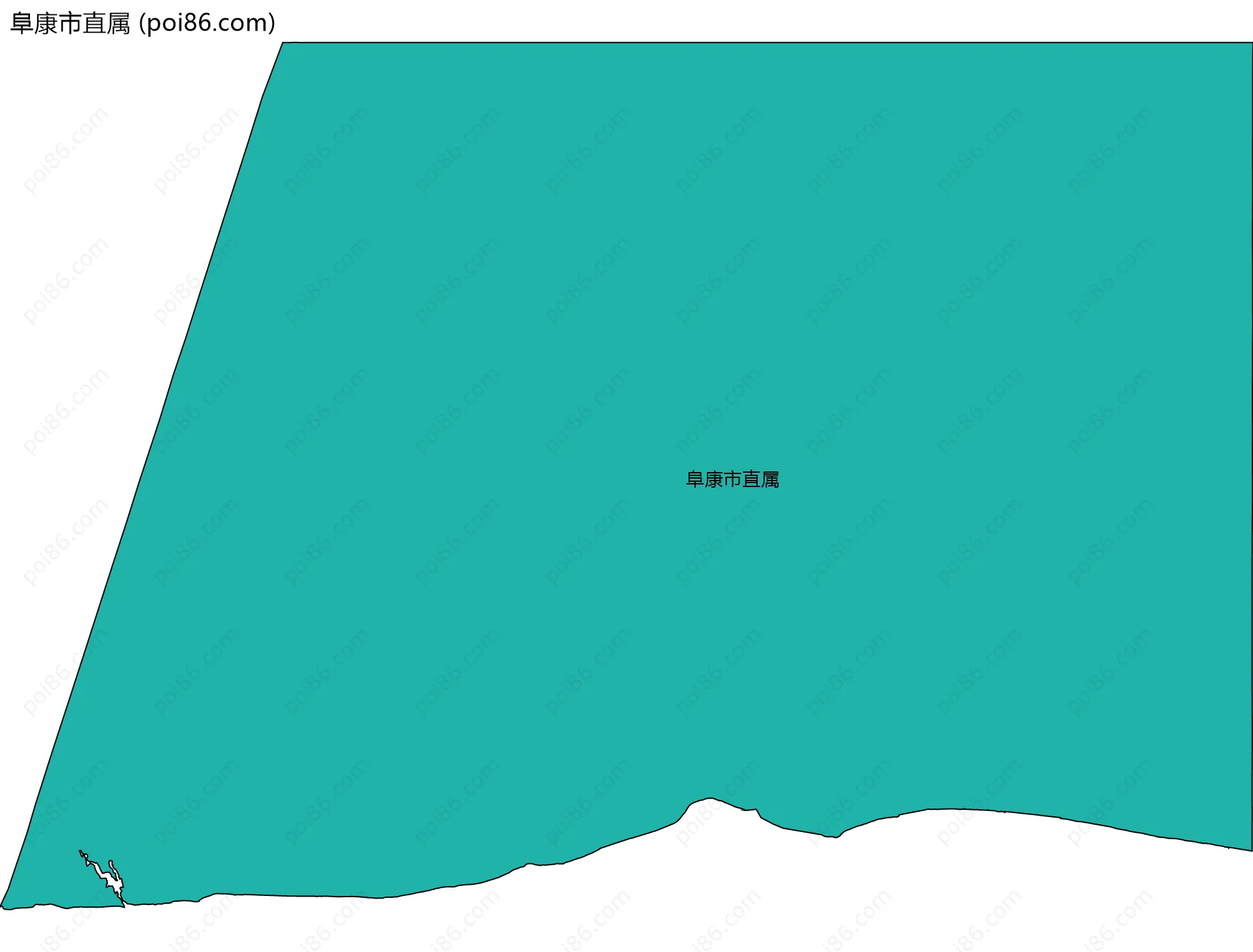 阜康市直属边界地图