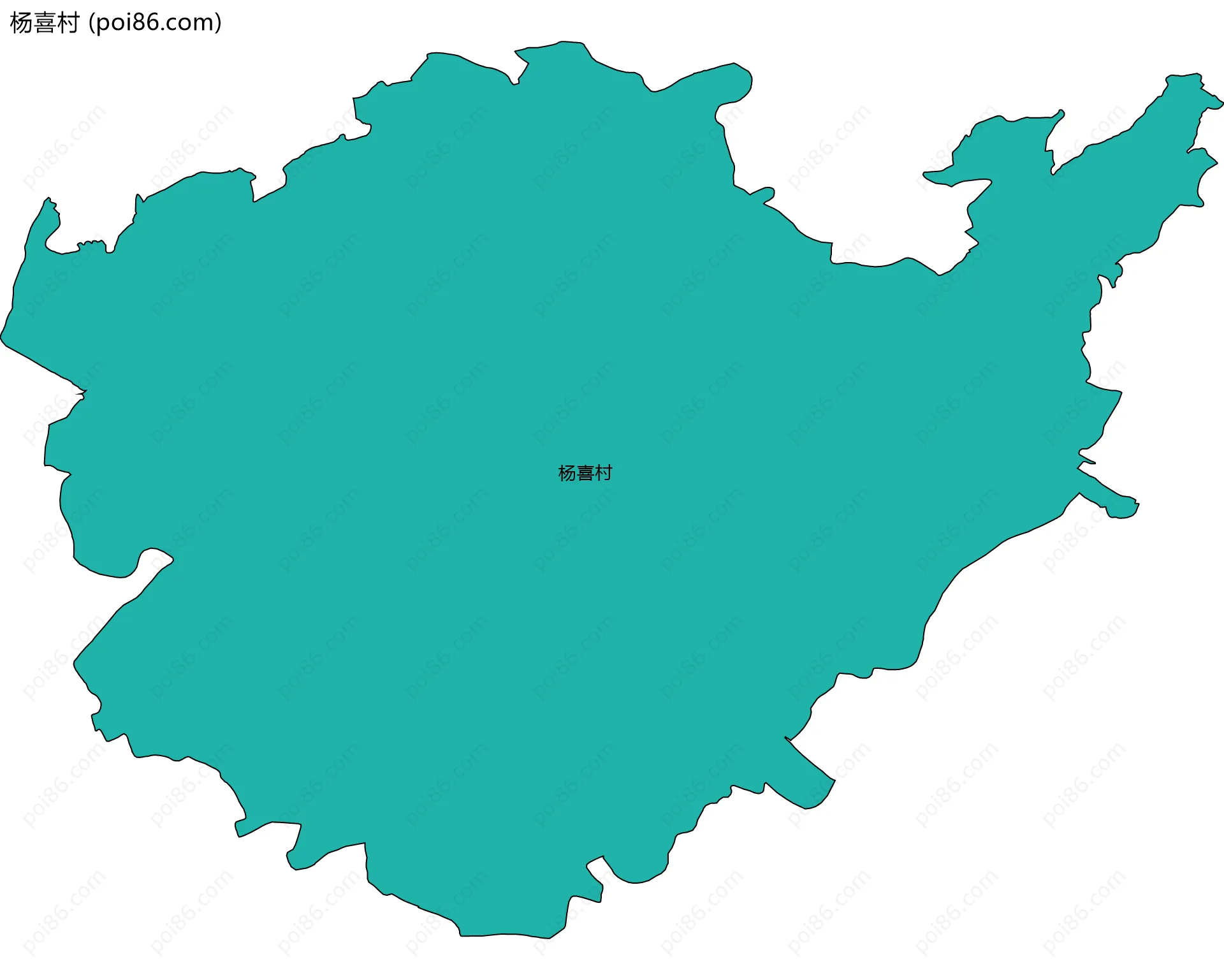 杨喜村边界地图