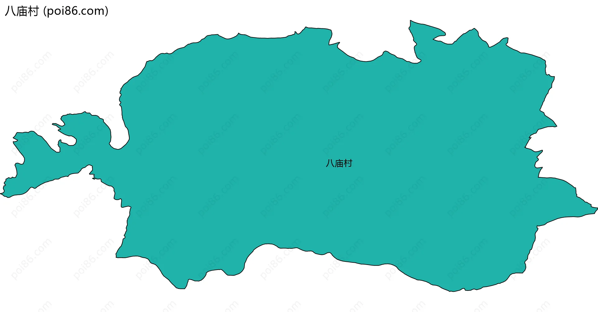 八庙村边界地图