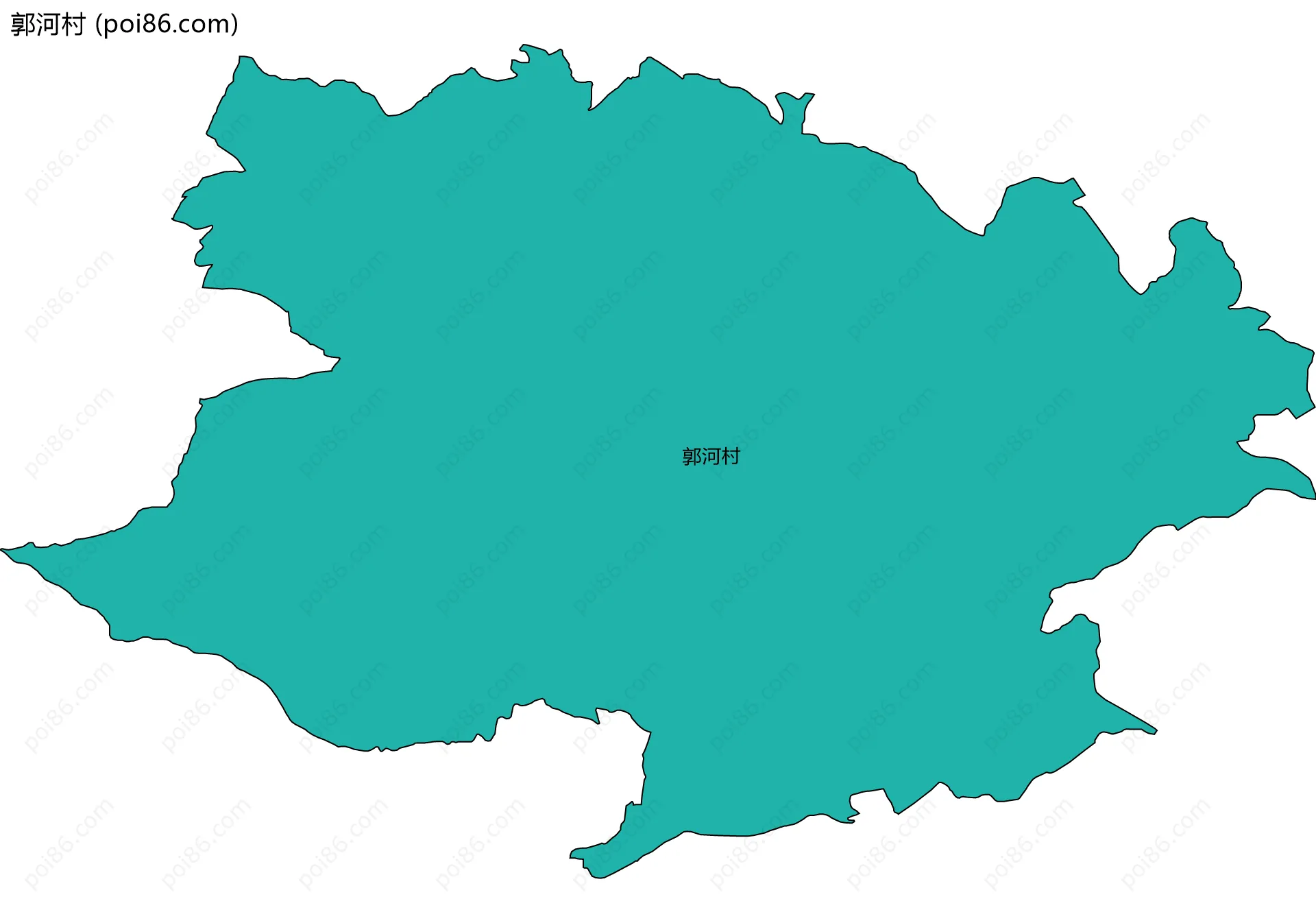 郭河村边界地图