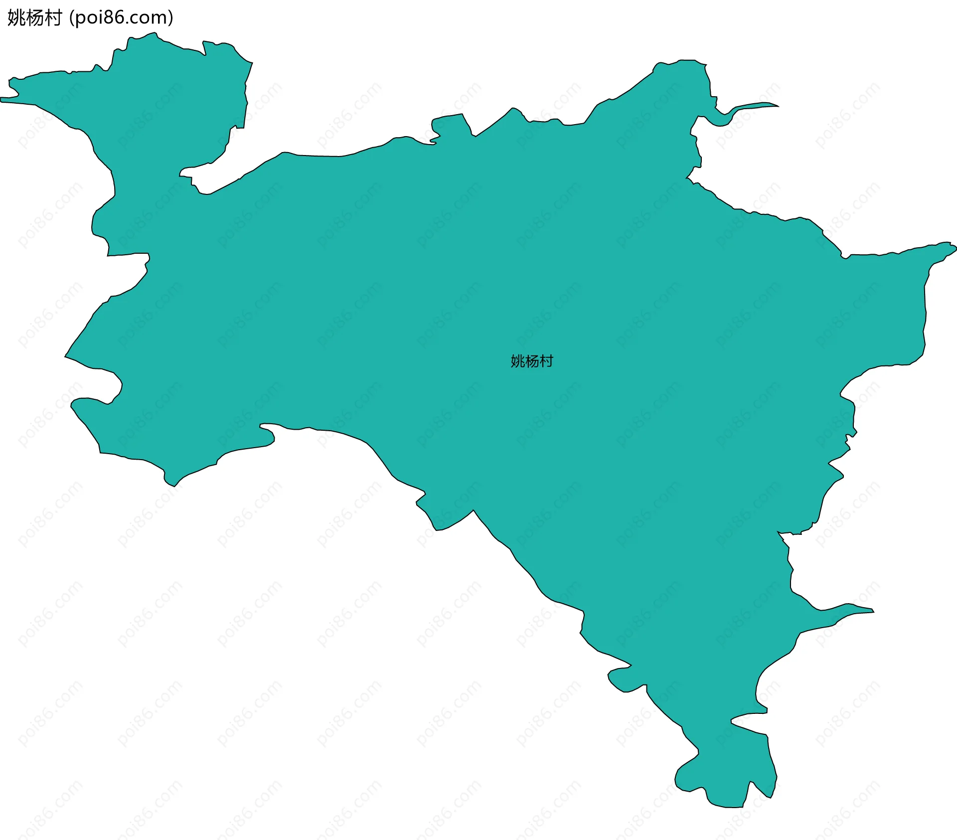 姚杨村边界地图