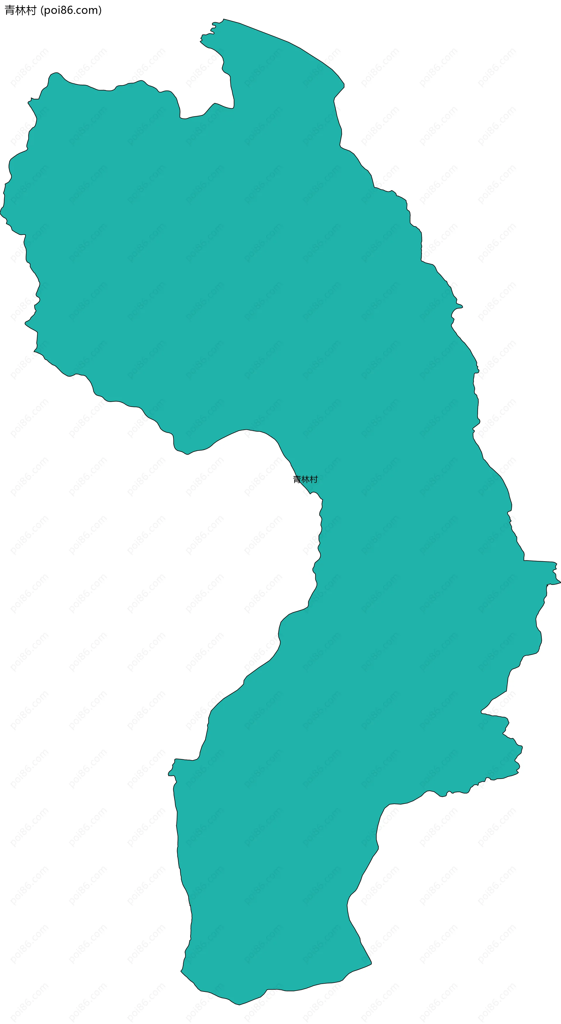 青林村边界地图