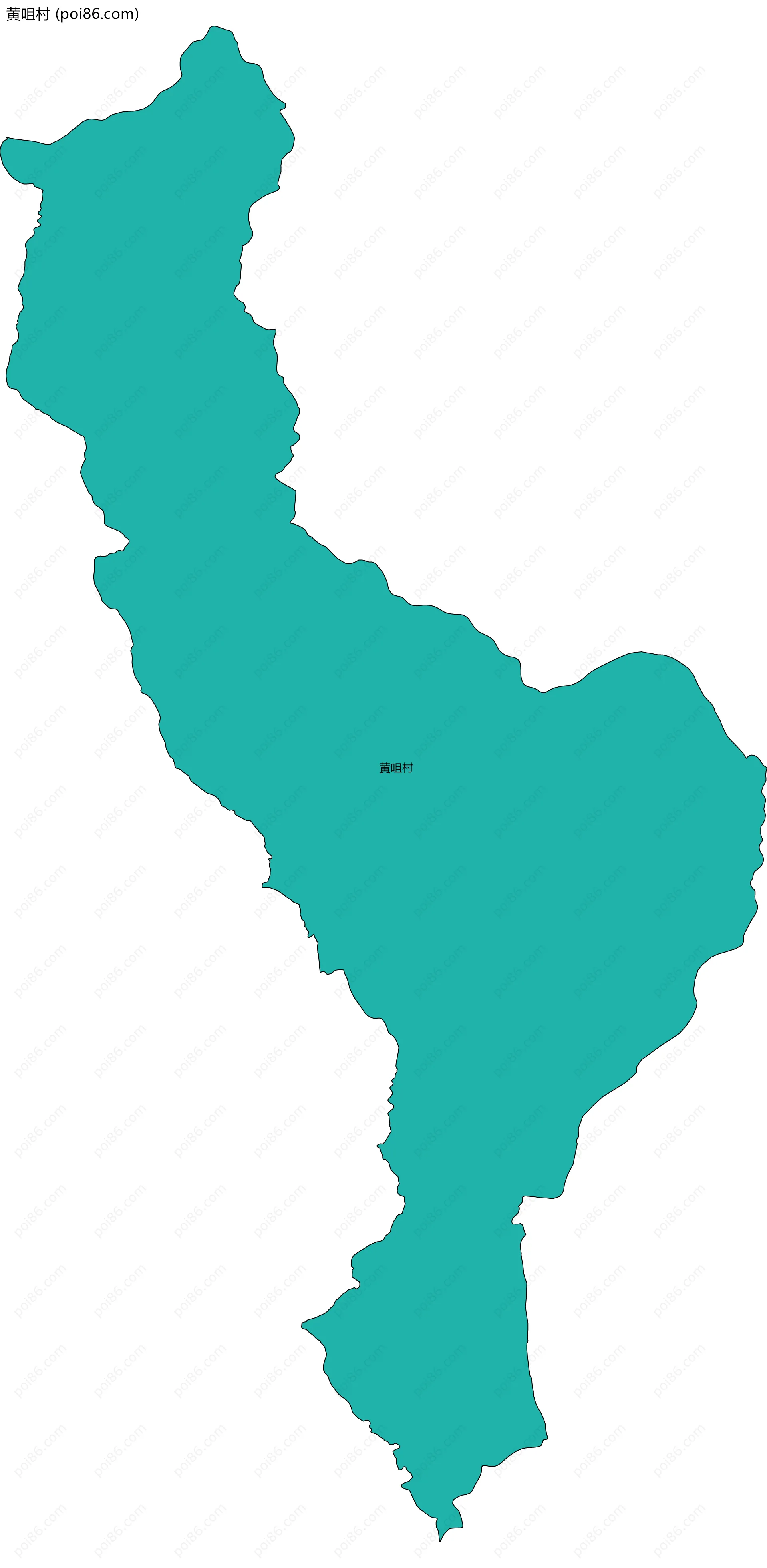 黄咀村边界地图