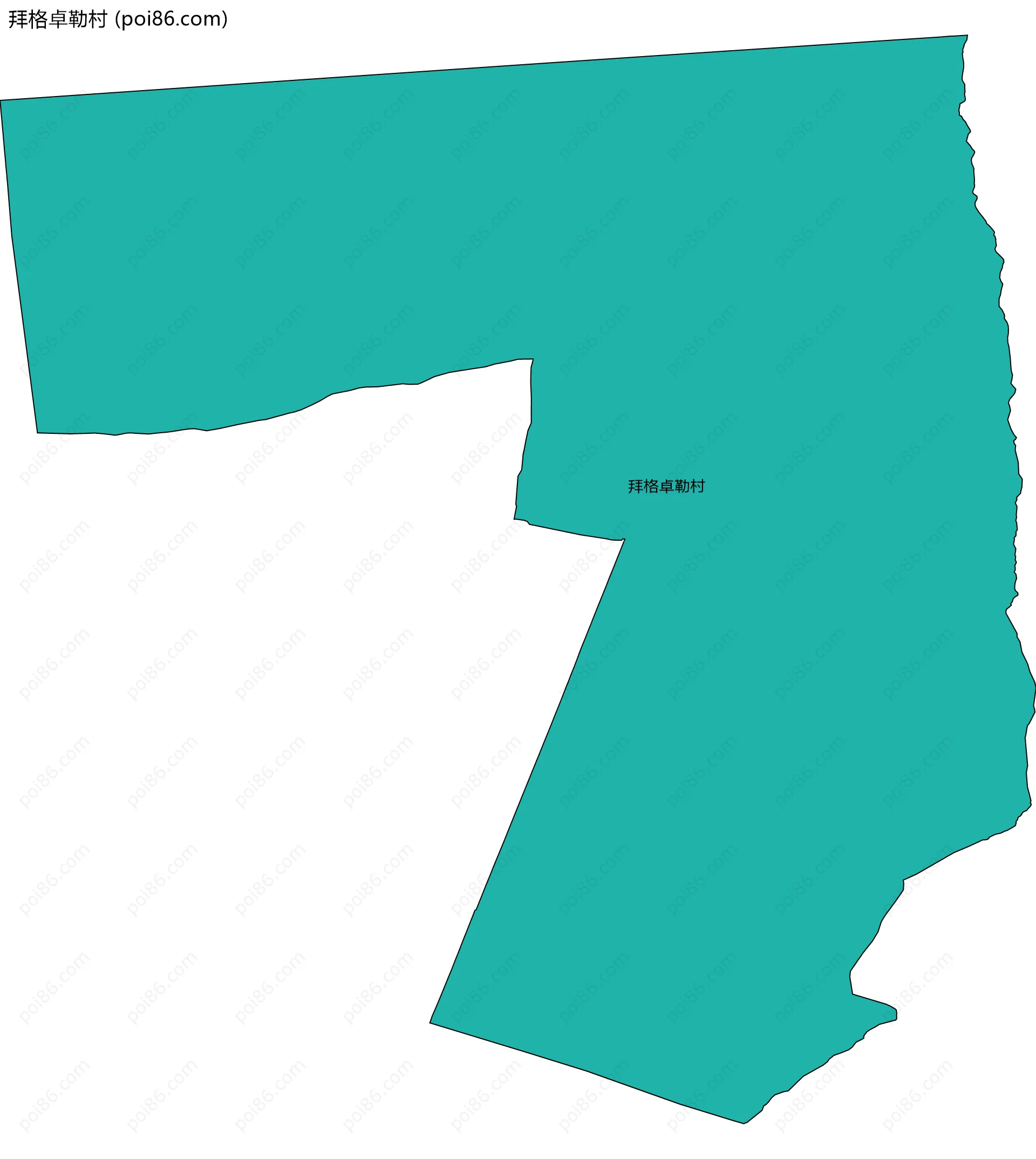 拜格卓勒村边界地图