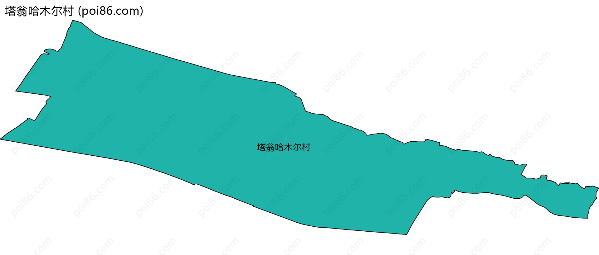 塔翁哈木尔村边界地图