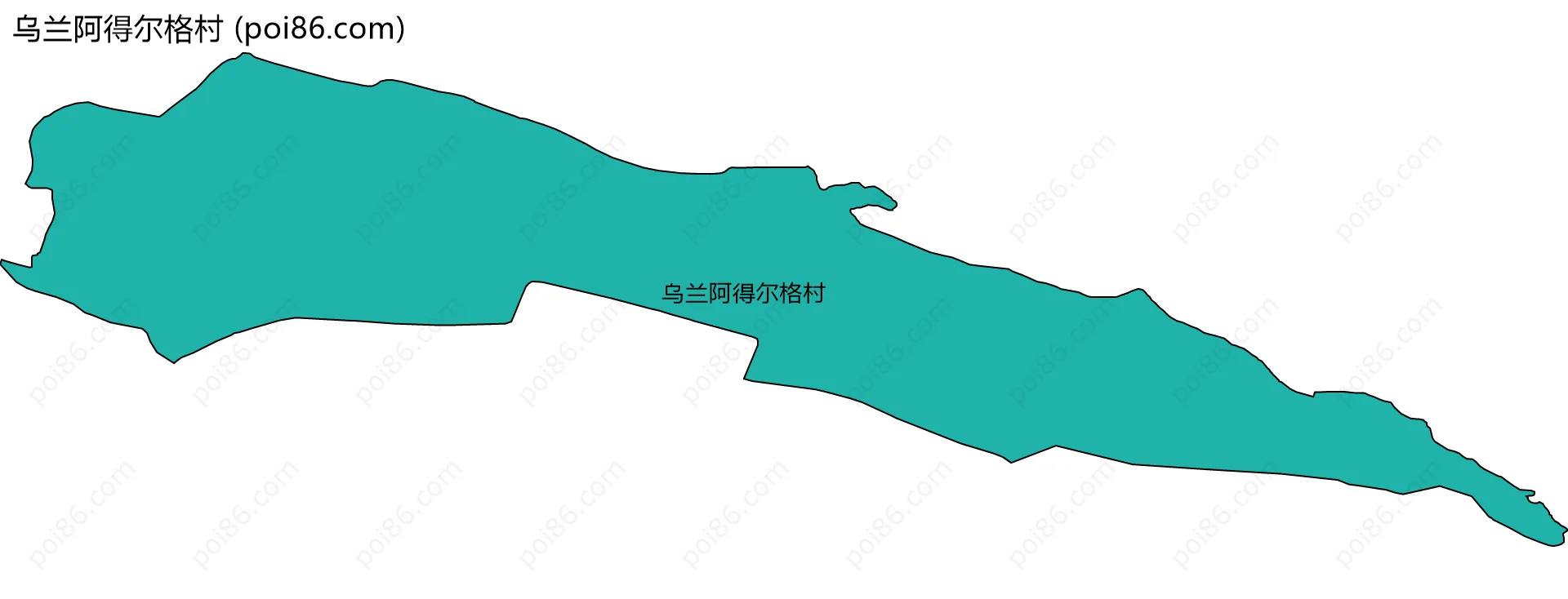 乌兰阿得尔格村边界地图