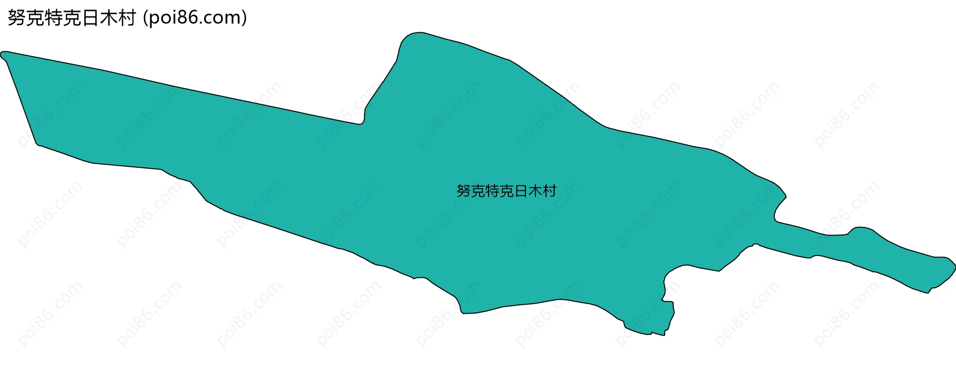 努克特克日木村边界地图