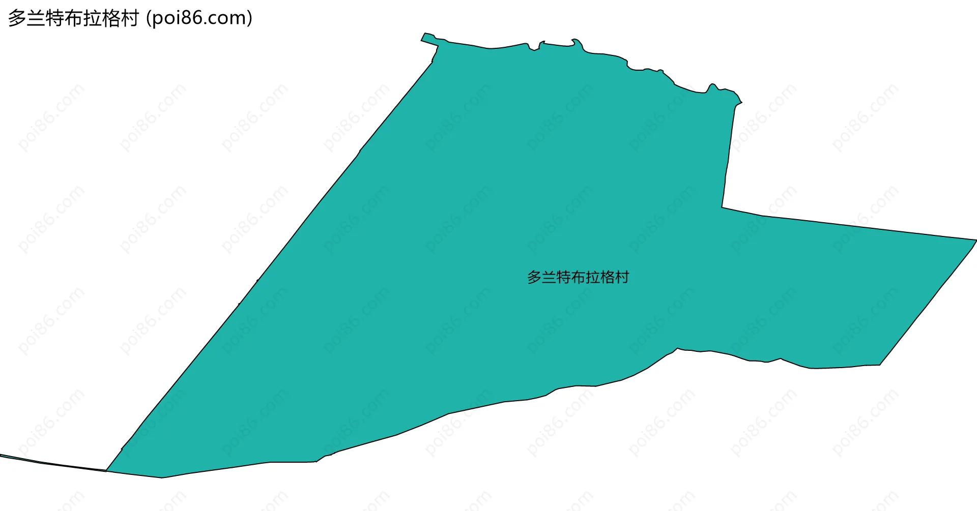 多兰特布拉格村边界地图