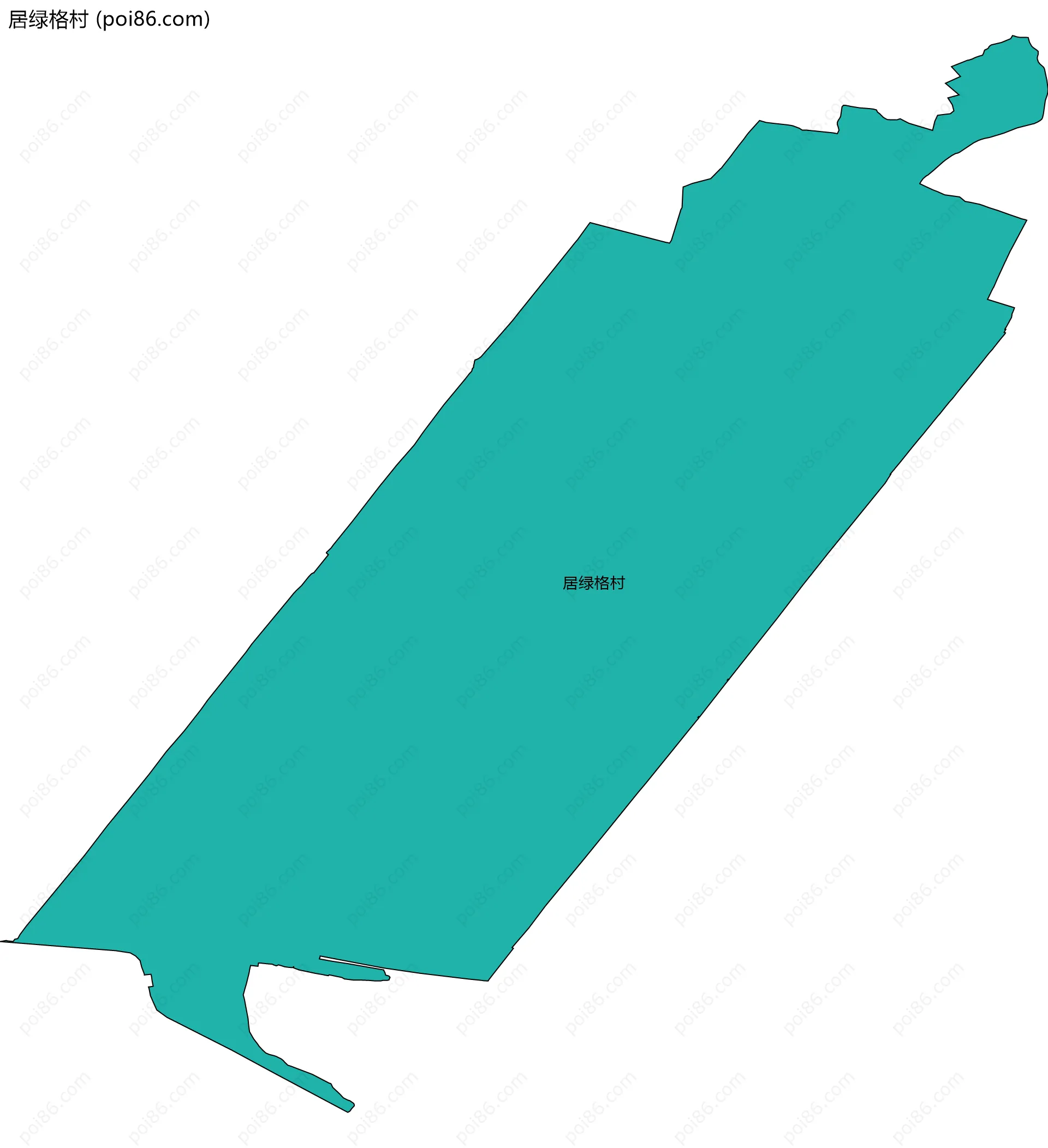 居绿格村边界地图