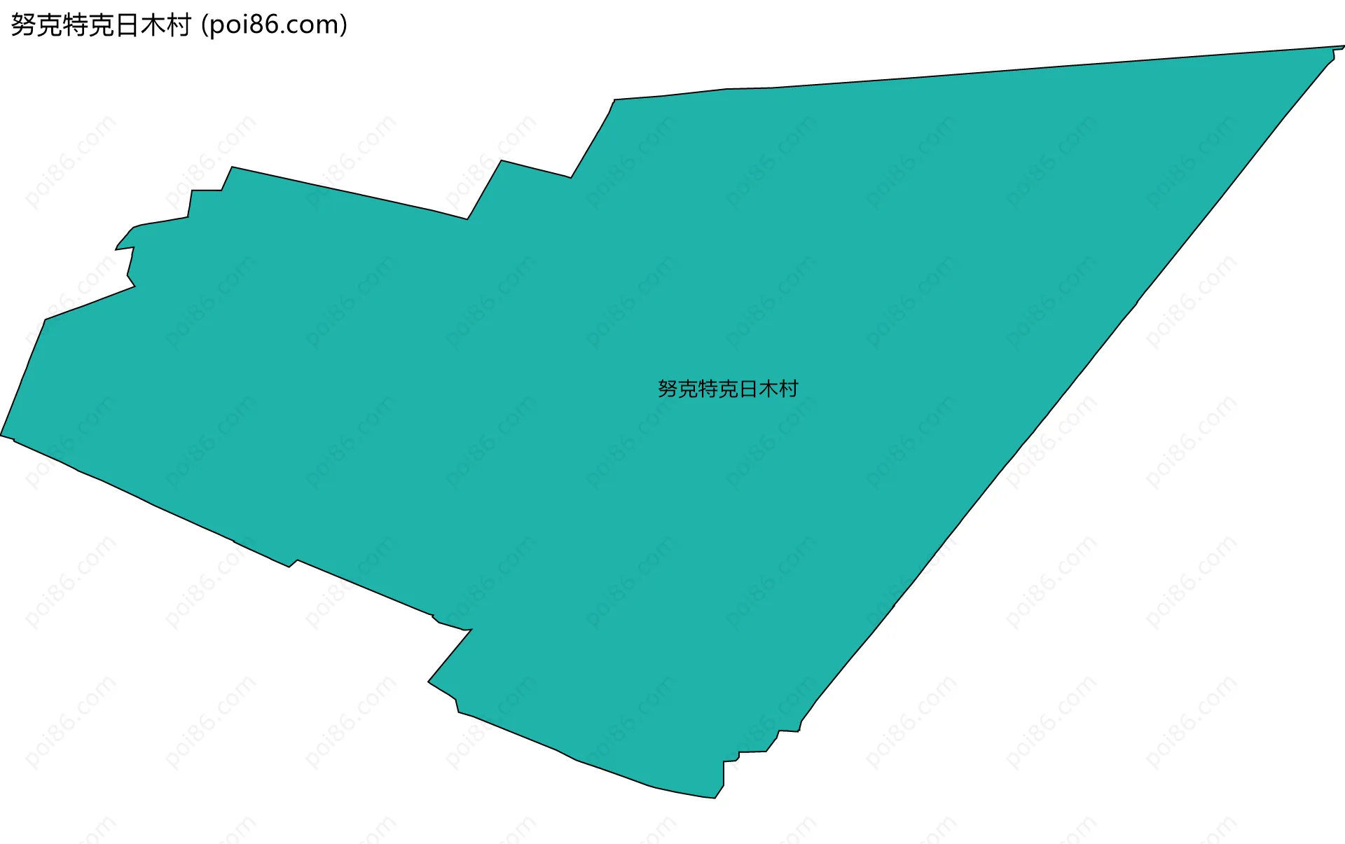 努克特克日木村边界地图
