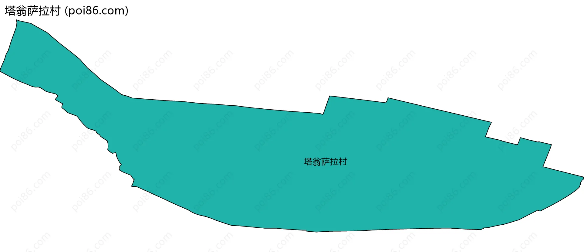 塔翁萨拉村边界地图