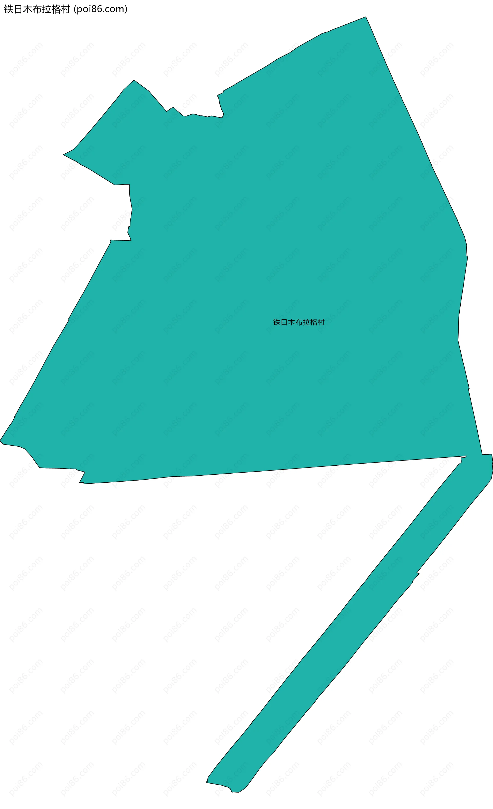 铁日木布拉格村边界地图