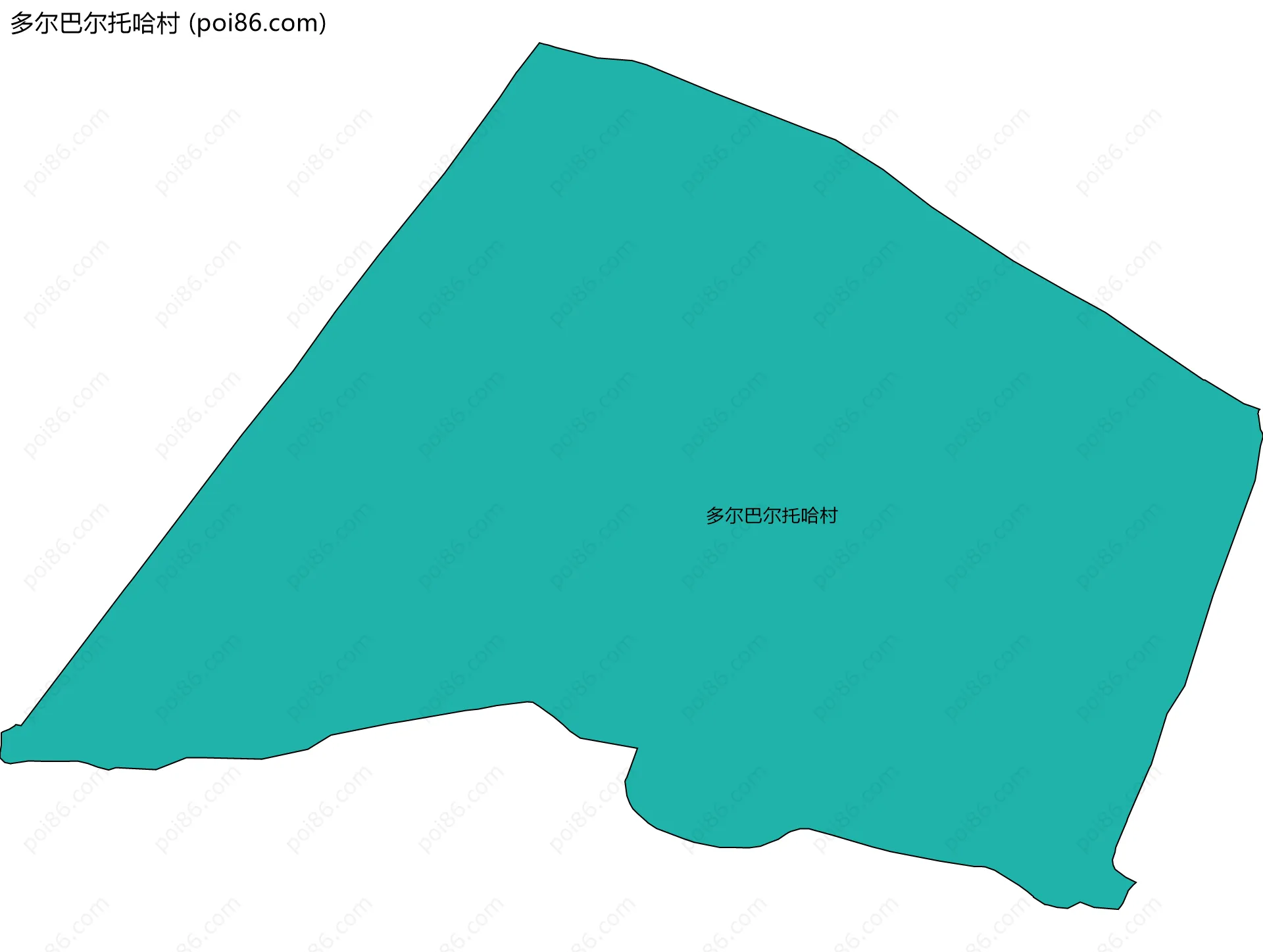 多尔巴尔托哈村边界地图