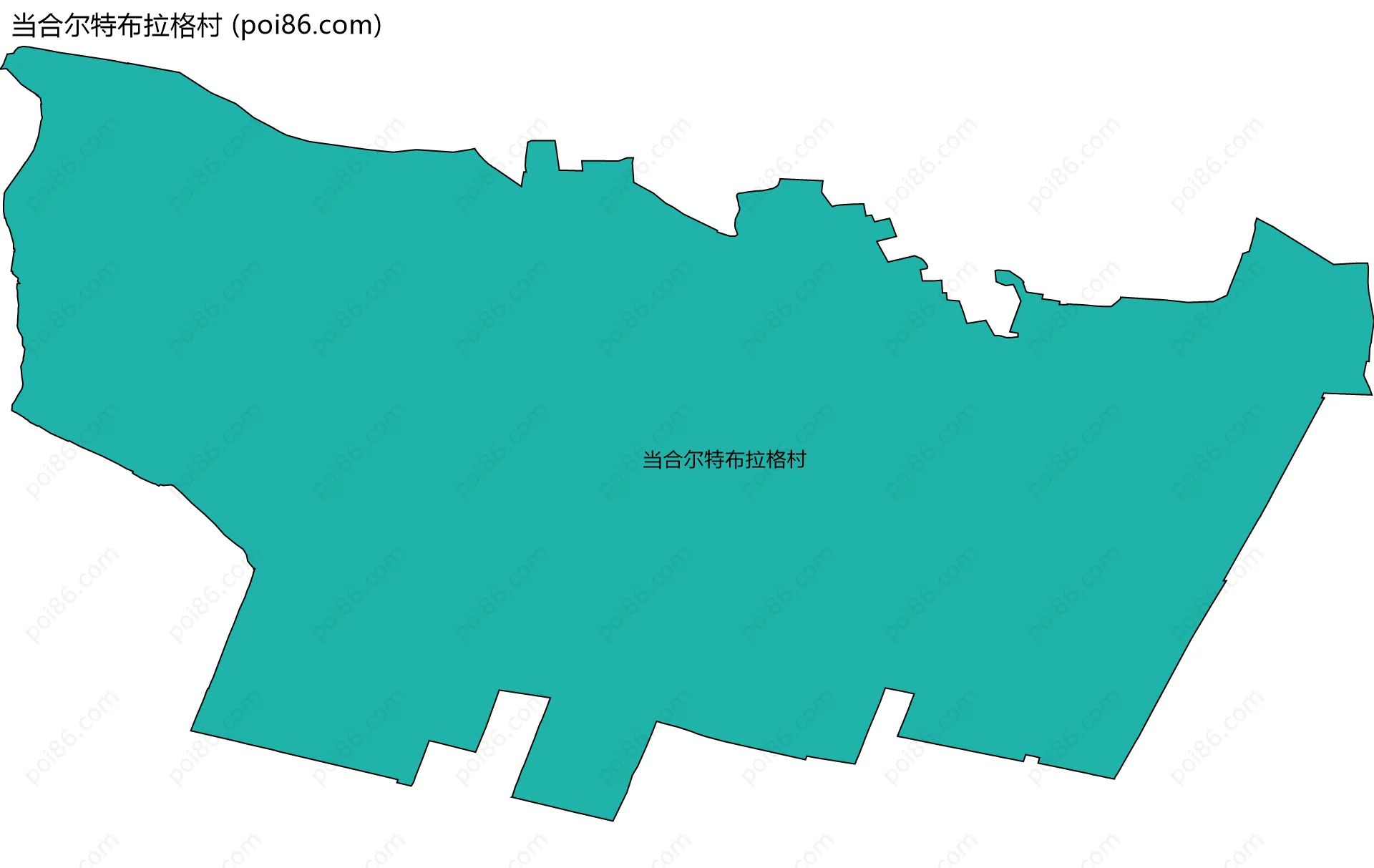 当合尔特布拉格村边界地图