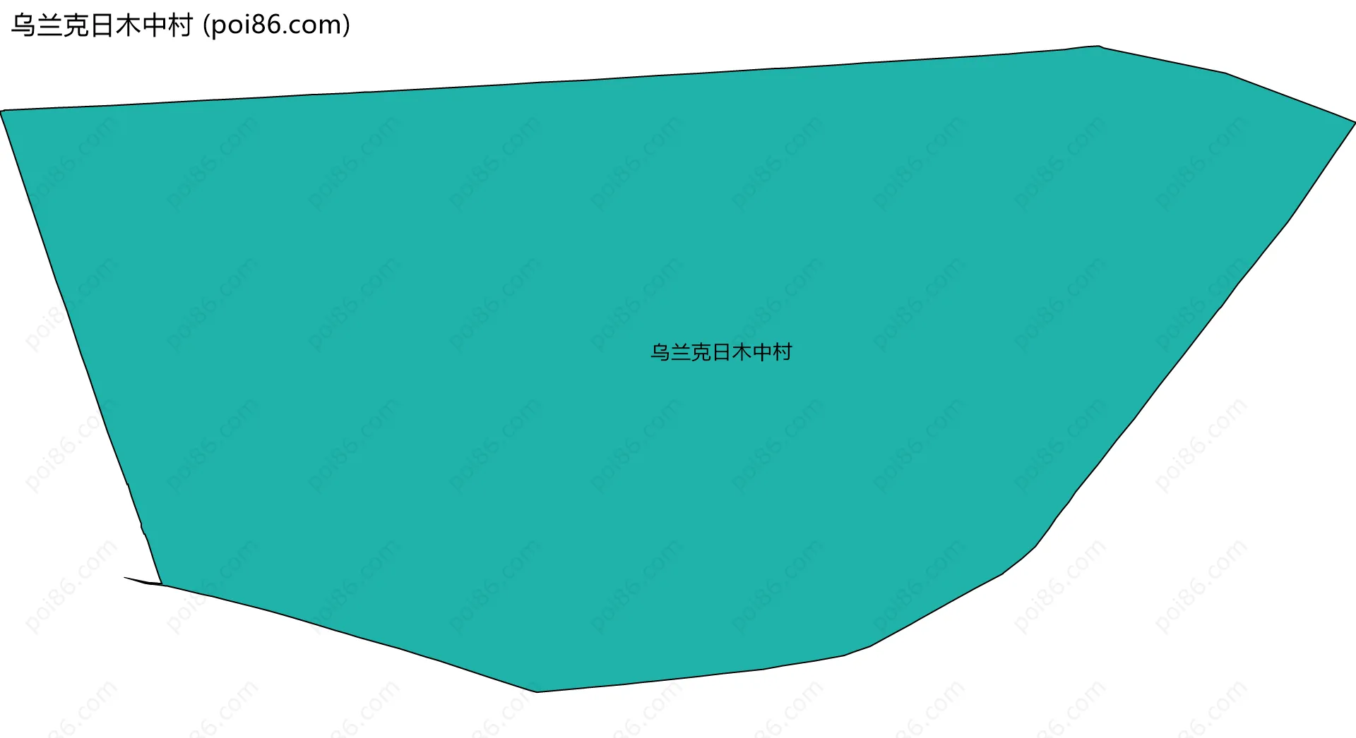 乌兰克日木中村边界地图