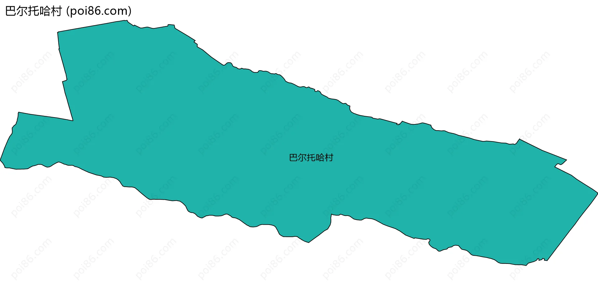 巴尔托哈村边界地图