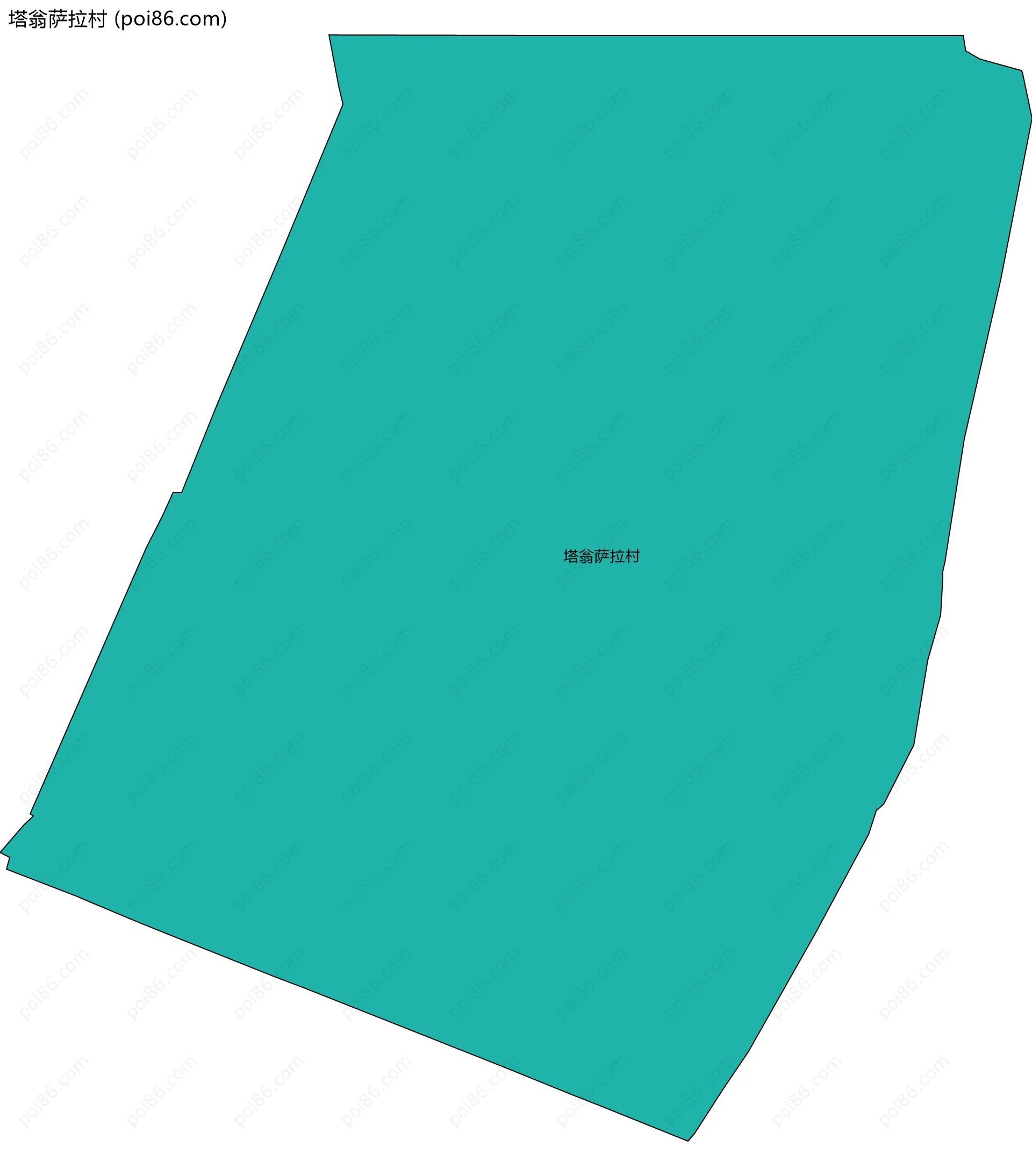 塔翁萨拉村边界地图