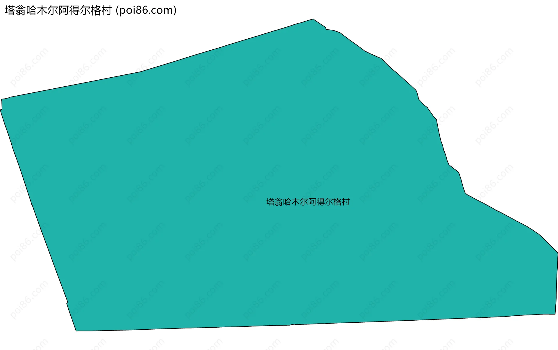 塔翁哈木尔阿得尔格村边界地图