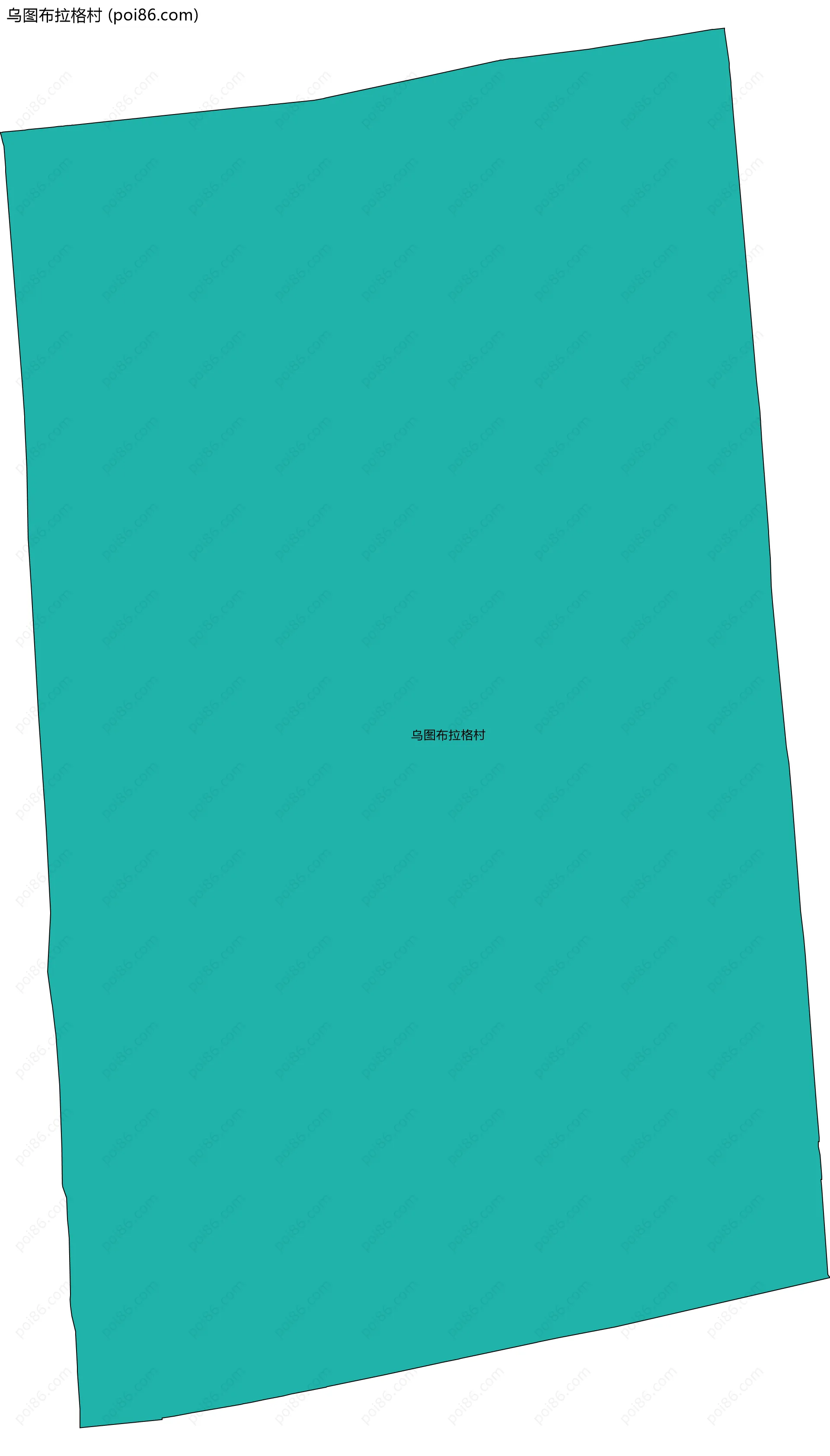 乌图布拉格村边界地图