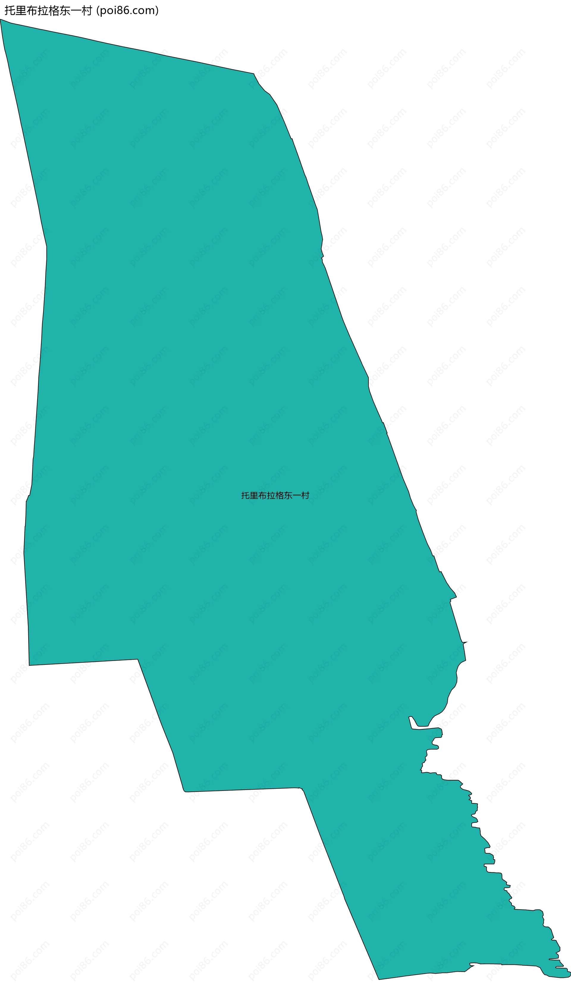 托里布拉格东一村边界地图