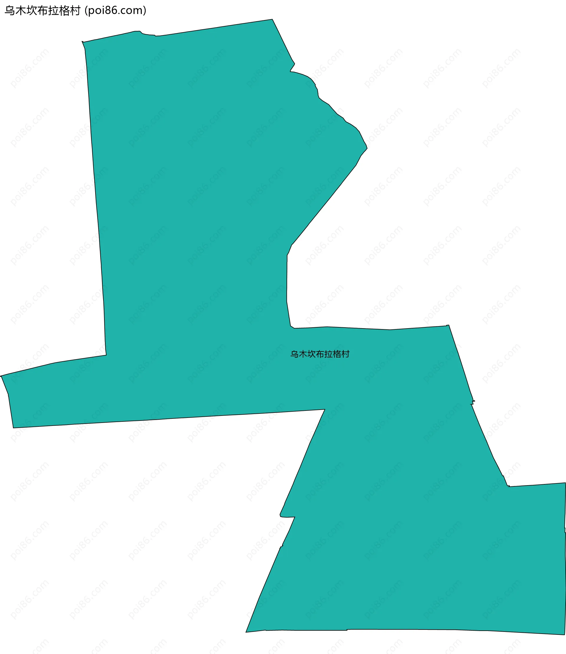 乌木坎布拉格村边界地图