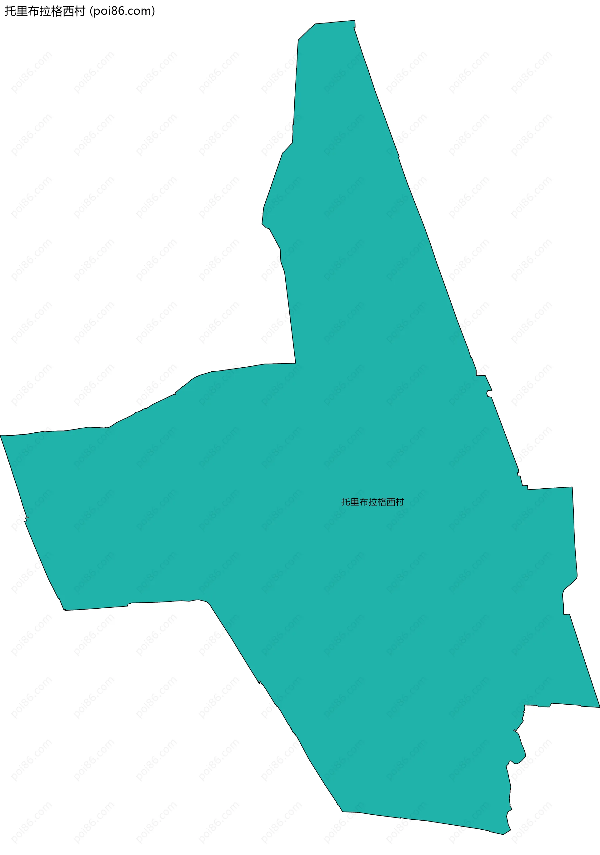 托里布拉格西村边界地图