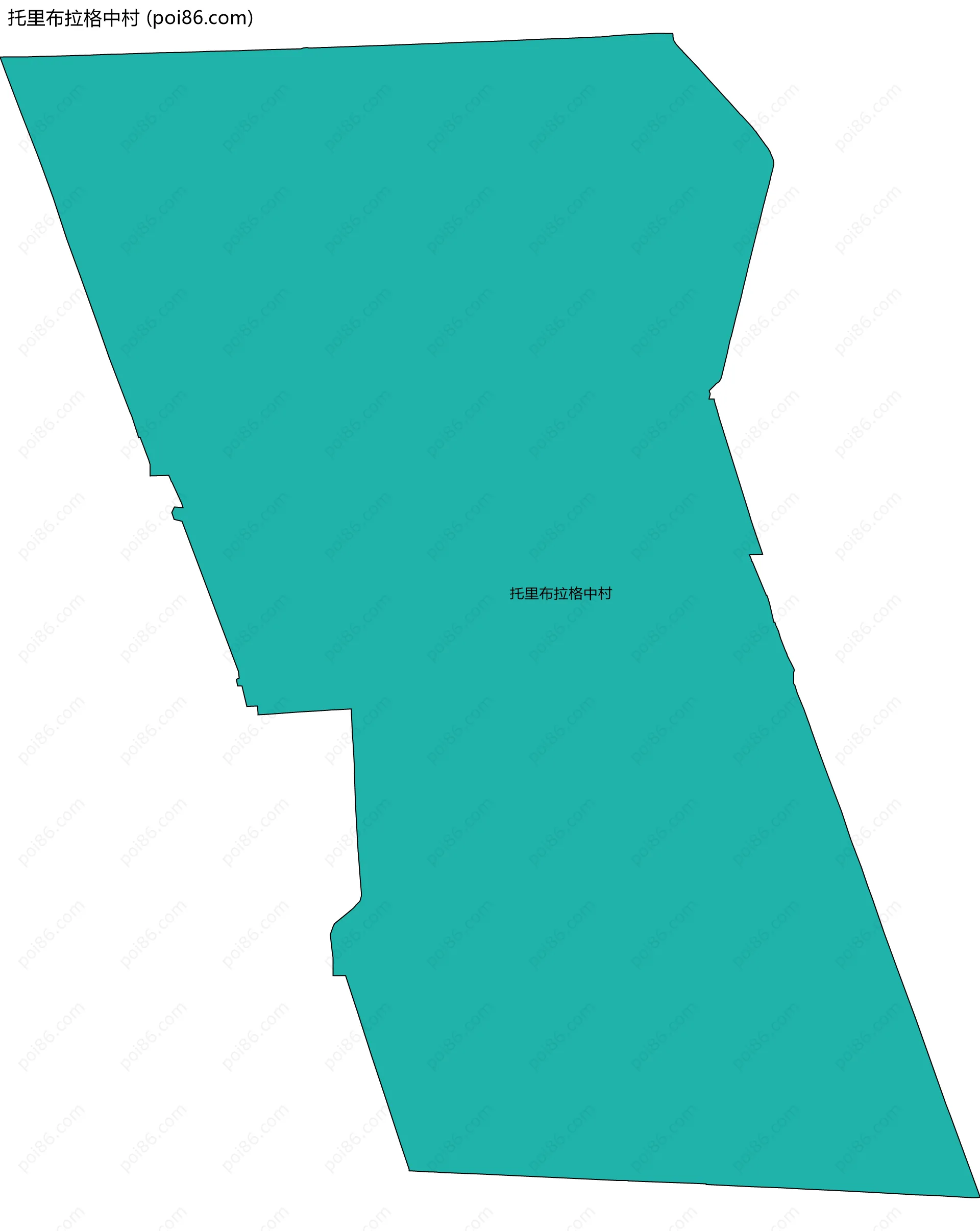 托里布拉格中村边界地图