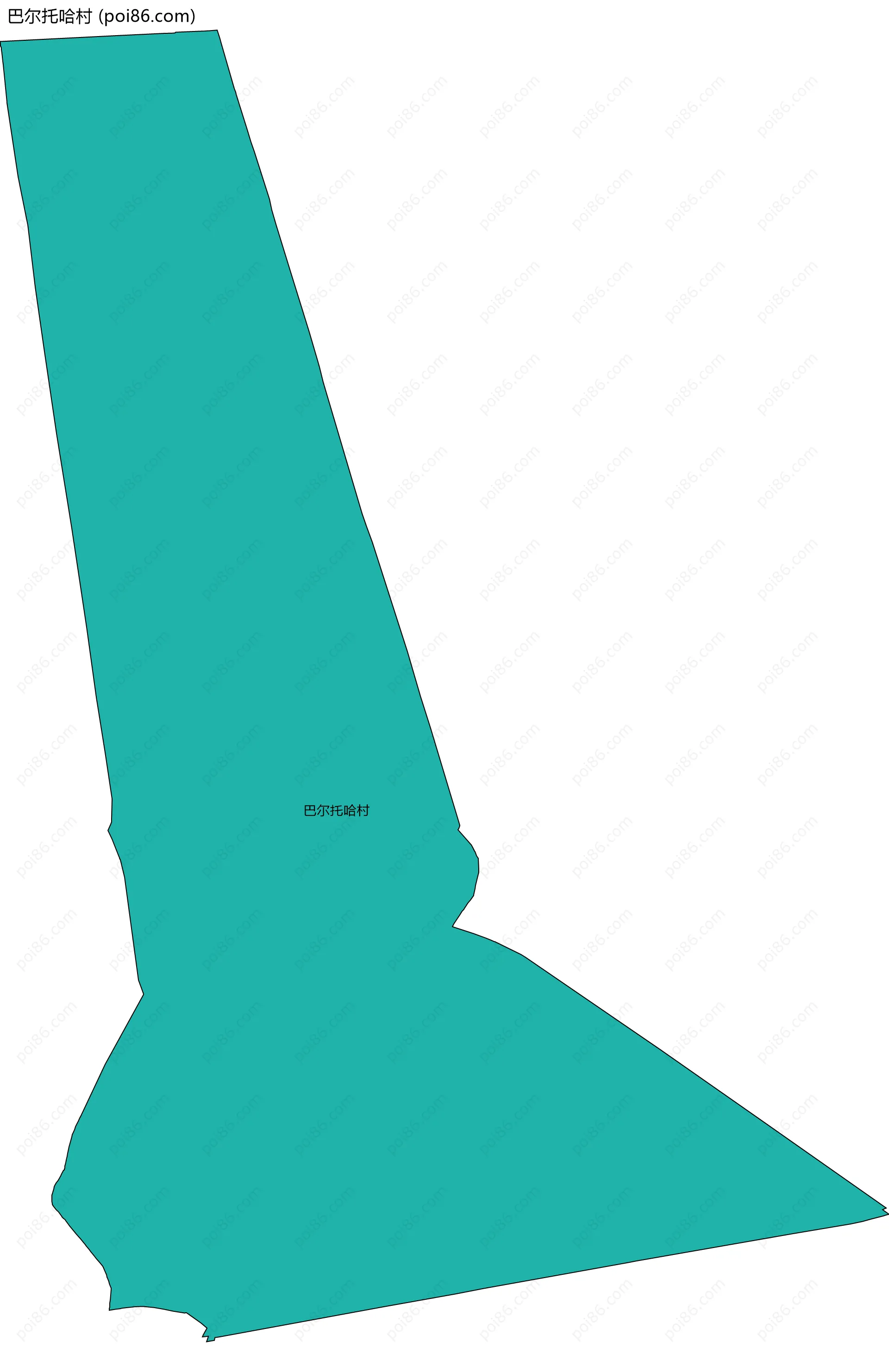 巴尔托哈村边界地图