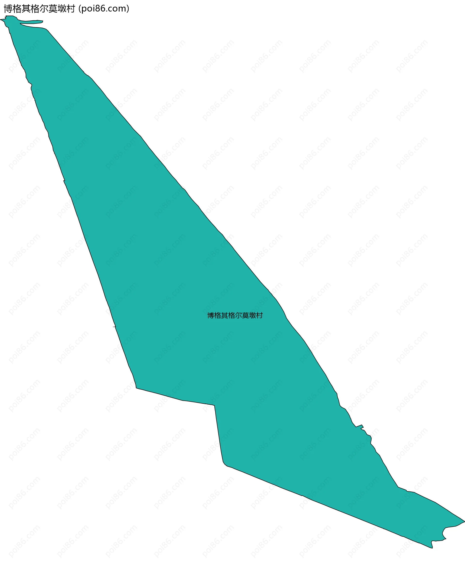博格其格尔莫墩村边界地图