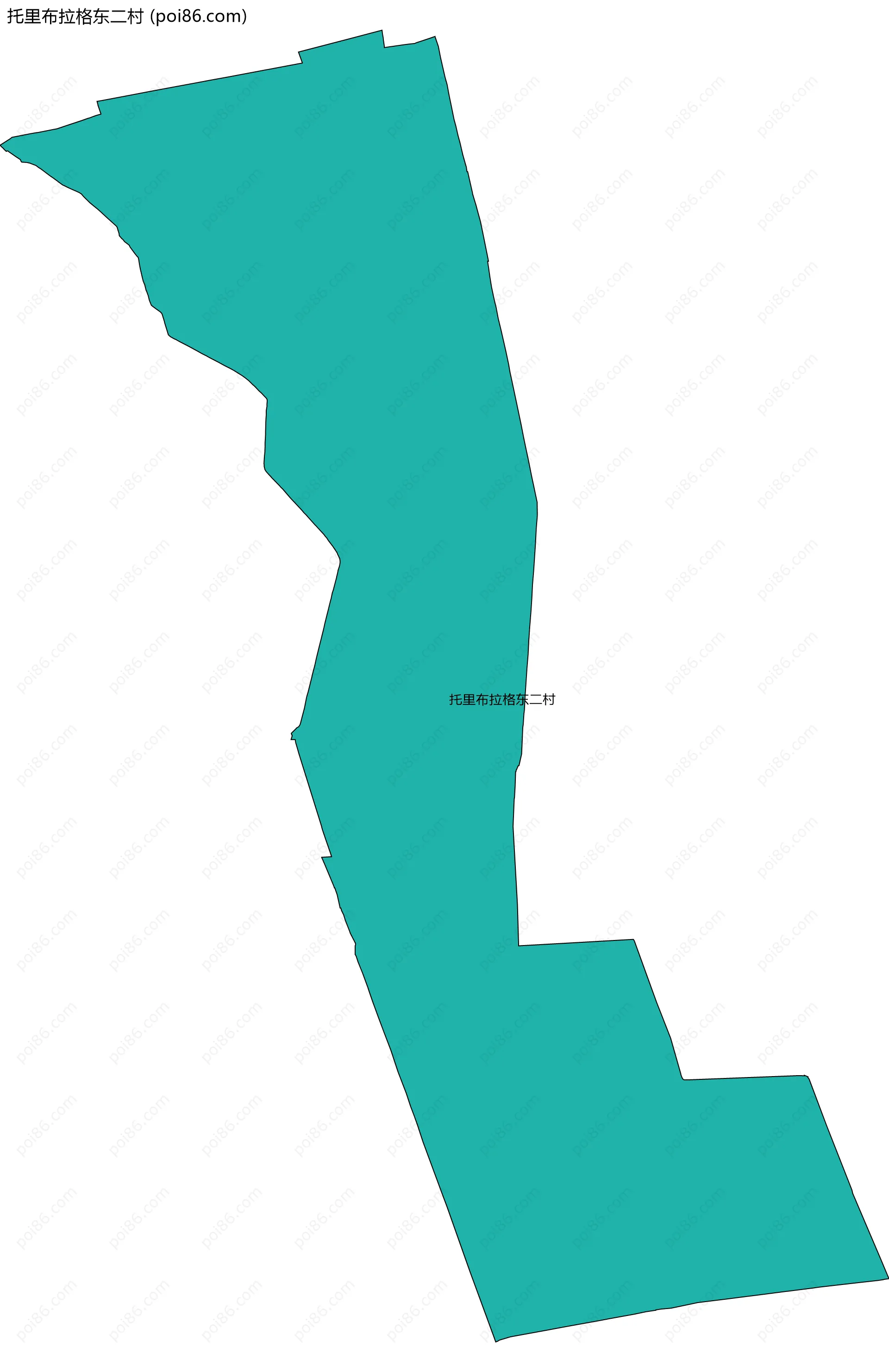 托里布拉格东二村边界地图