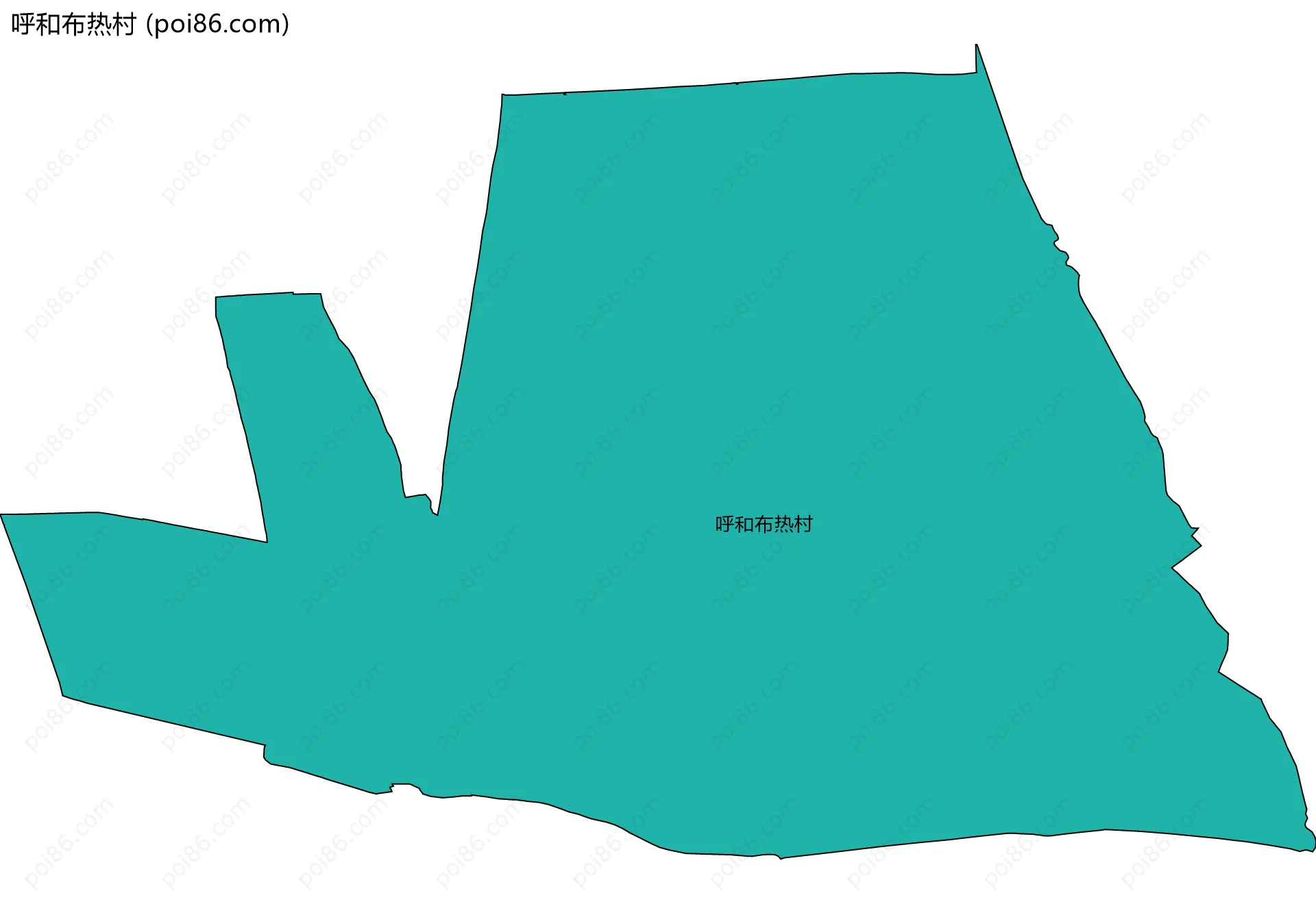呼和布热村边界地图