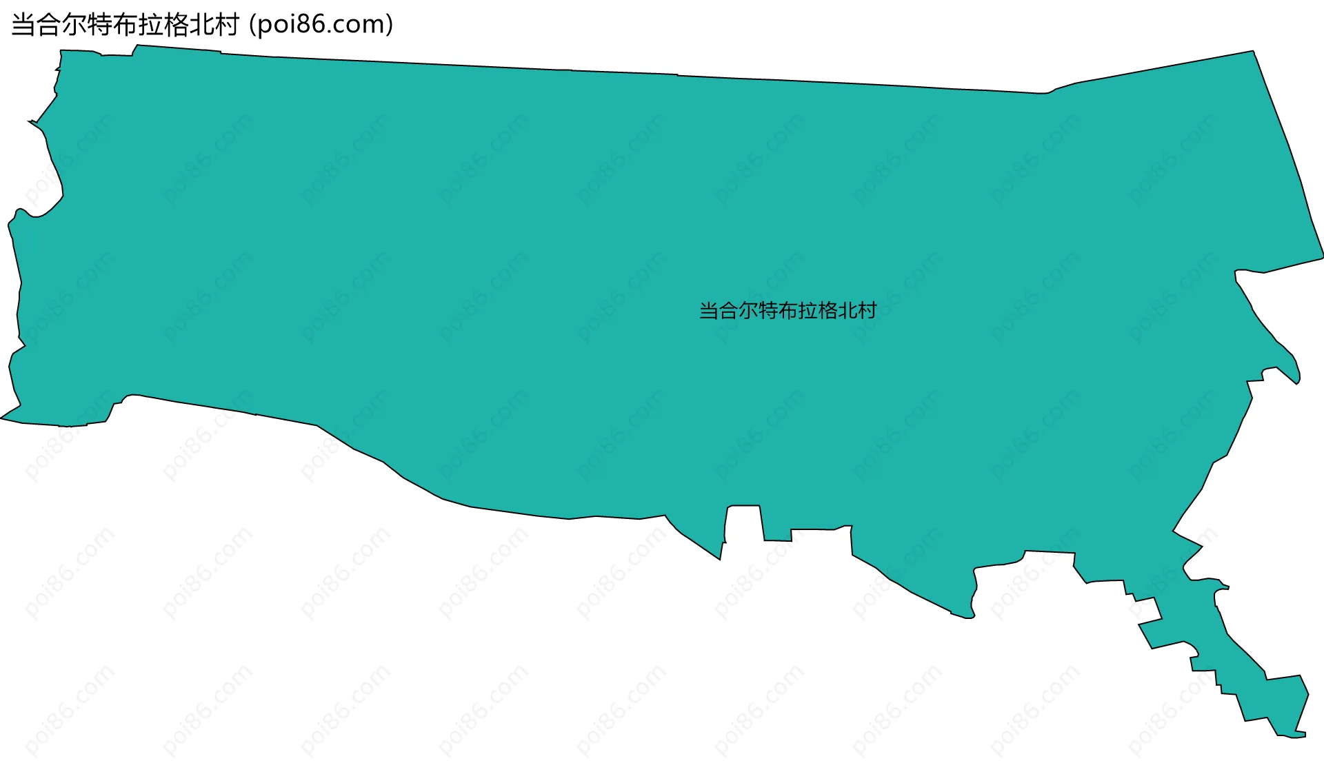当合尔特布拉格北村边界地图