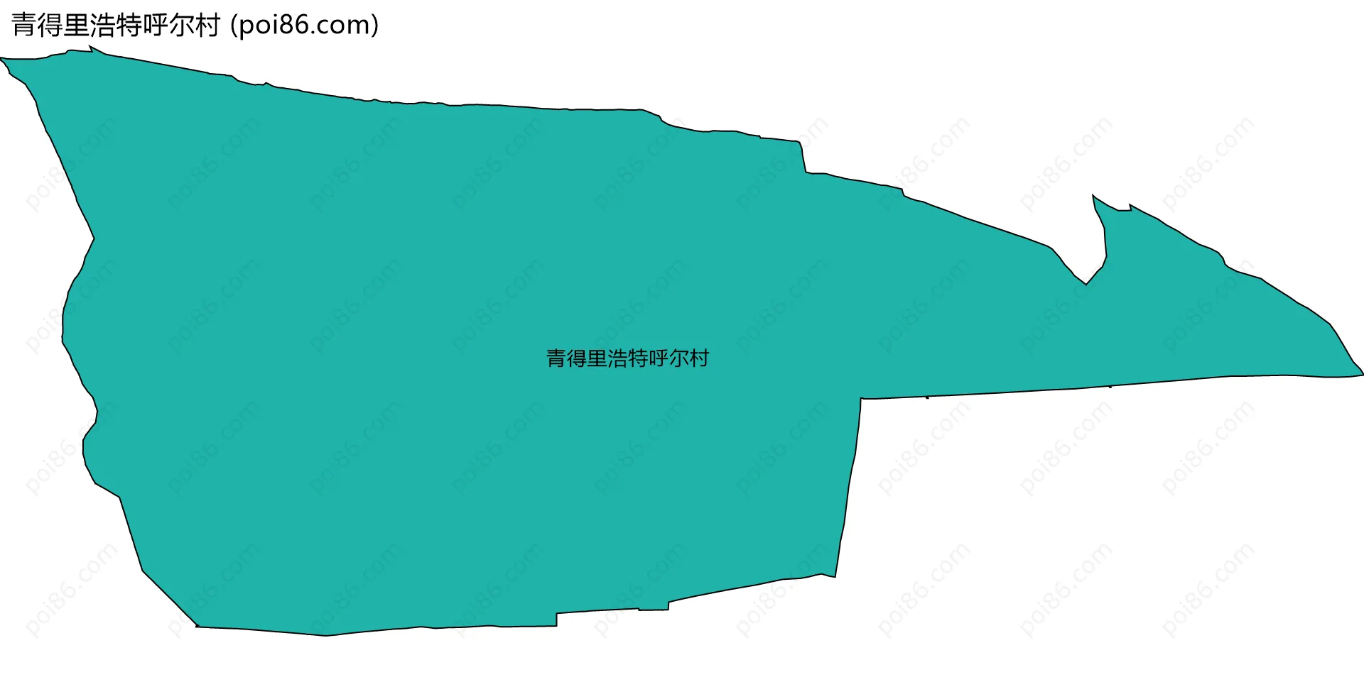 青得里浩特呼尔村边界地图