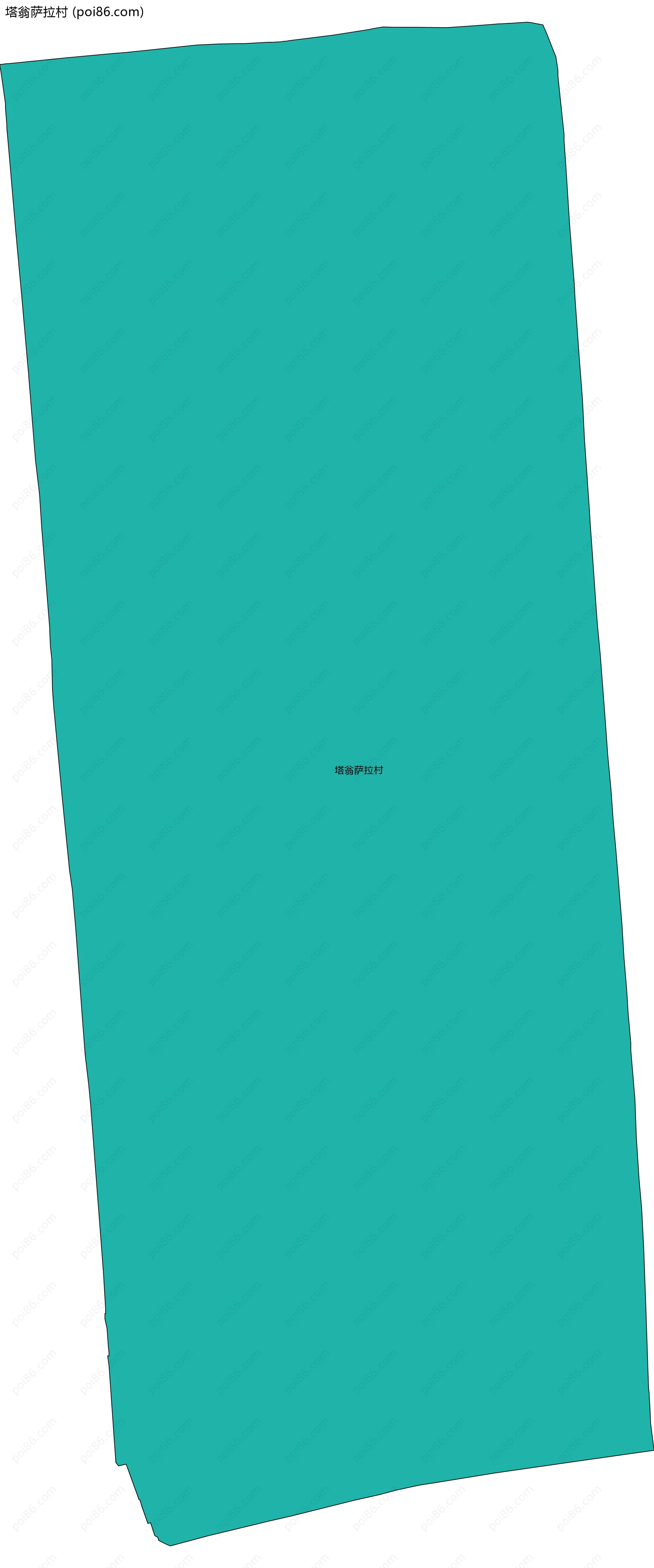 塔翁萨拉村边界地图