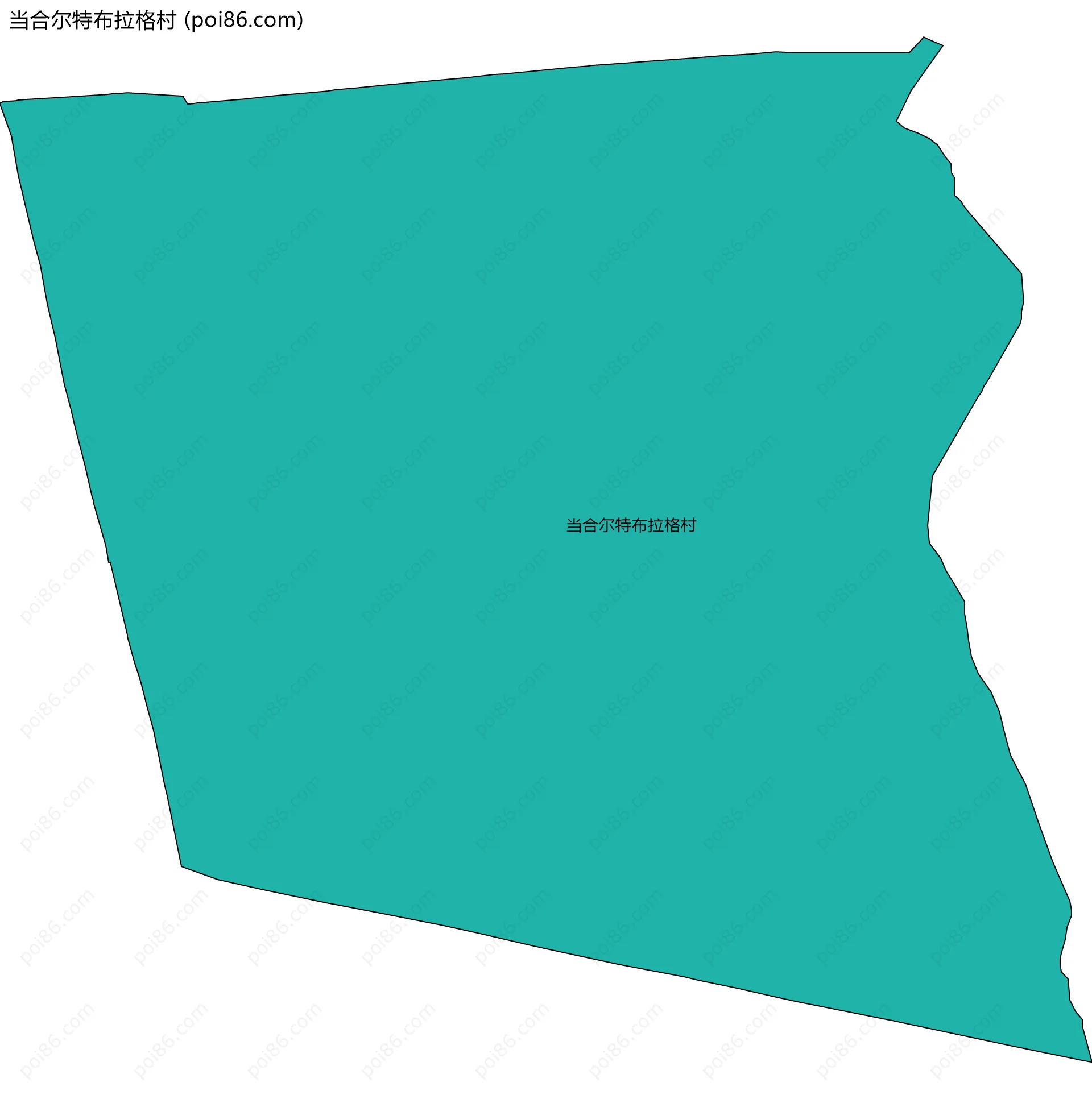 当合尔特布拉格村边界地图