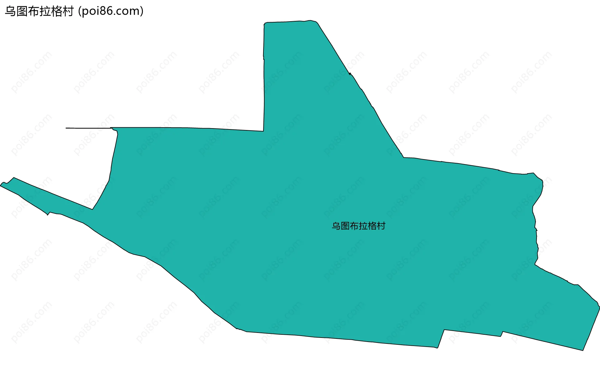 乌图布拉格村边界地图