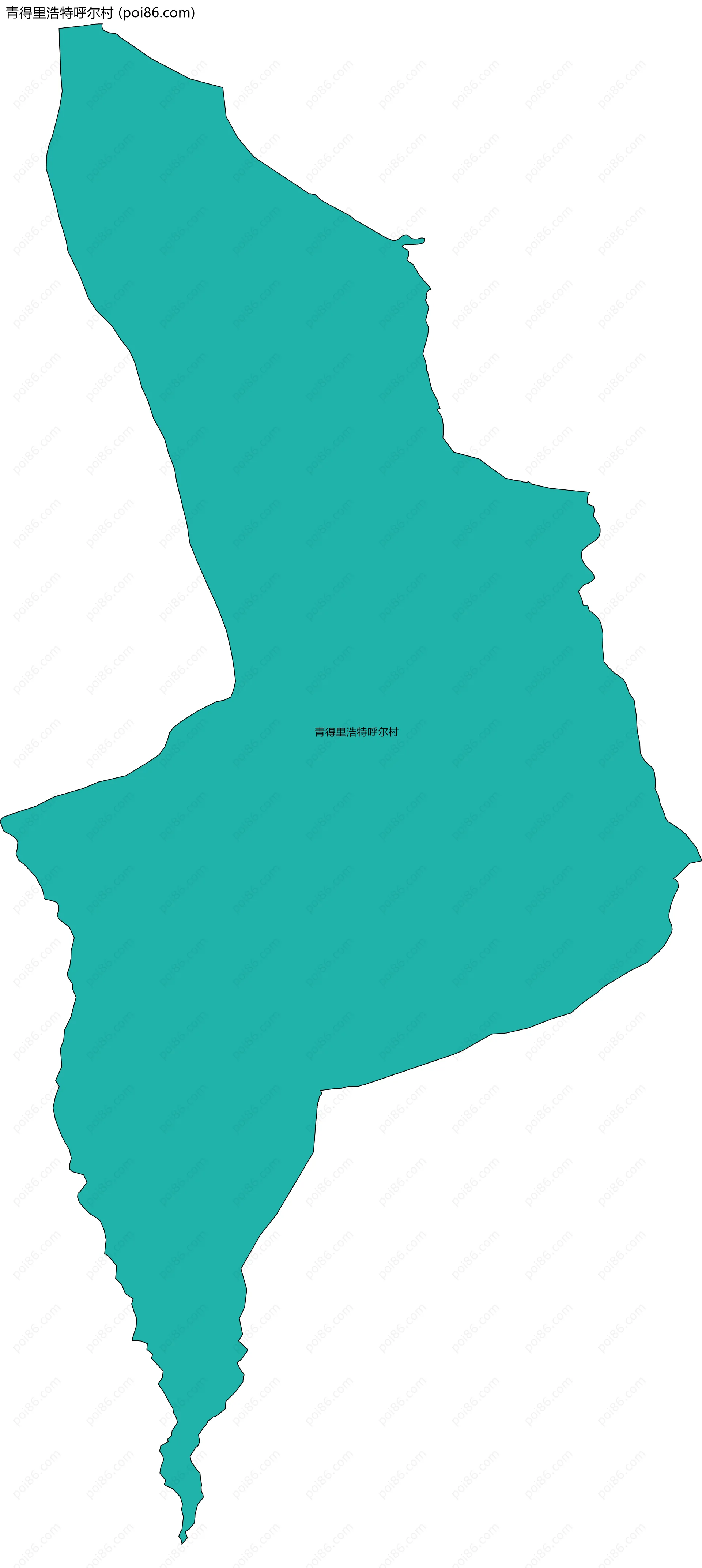 青得里浩特呼尔村边界地图